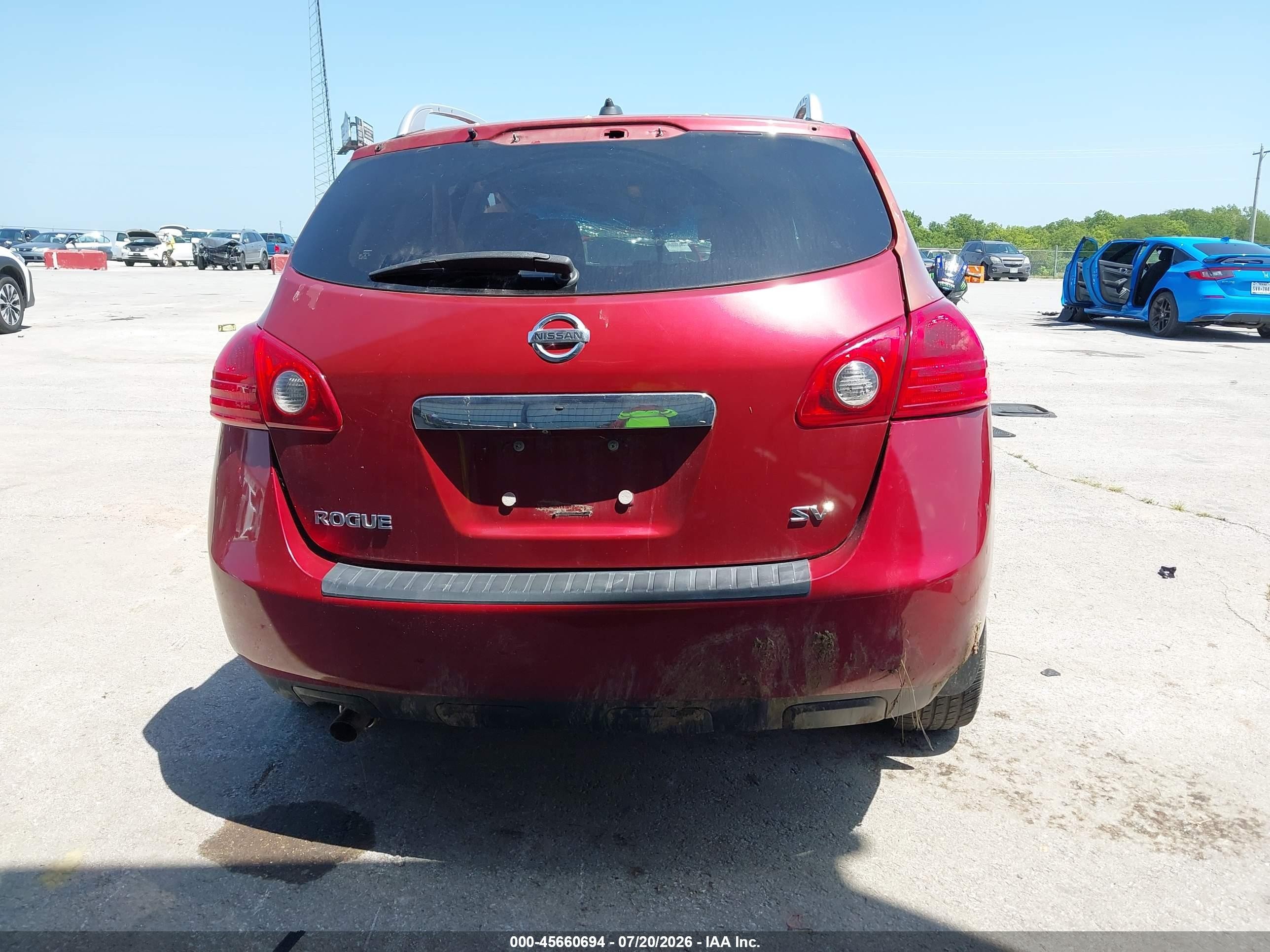 2013 Nissan Rogue Sv Красный vin: JN8AS5MT9DW001994