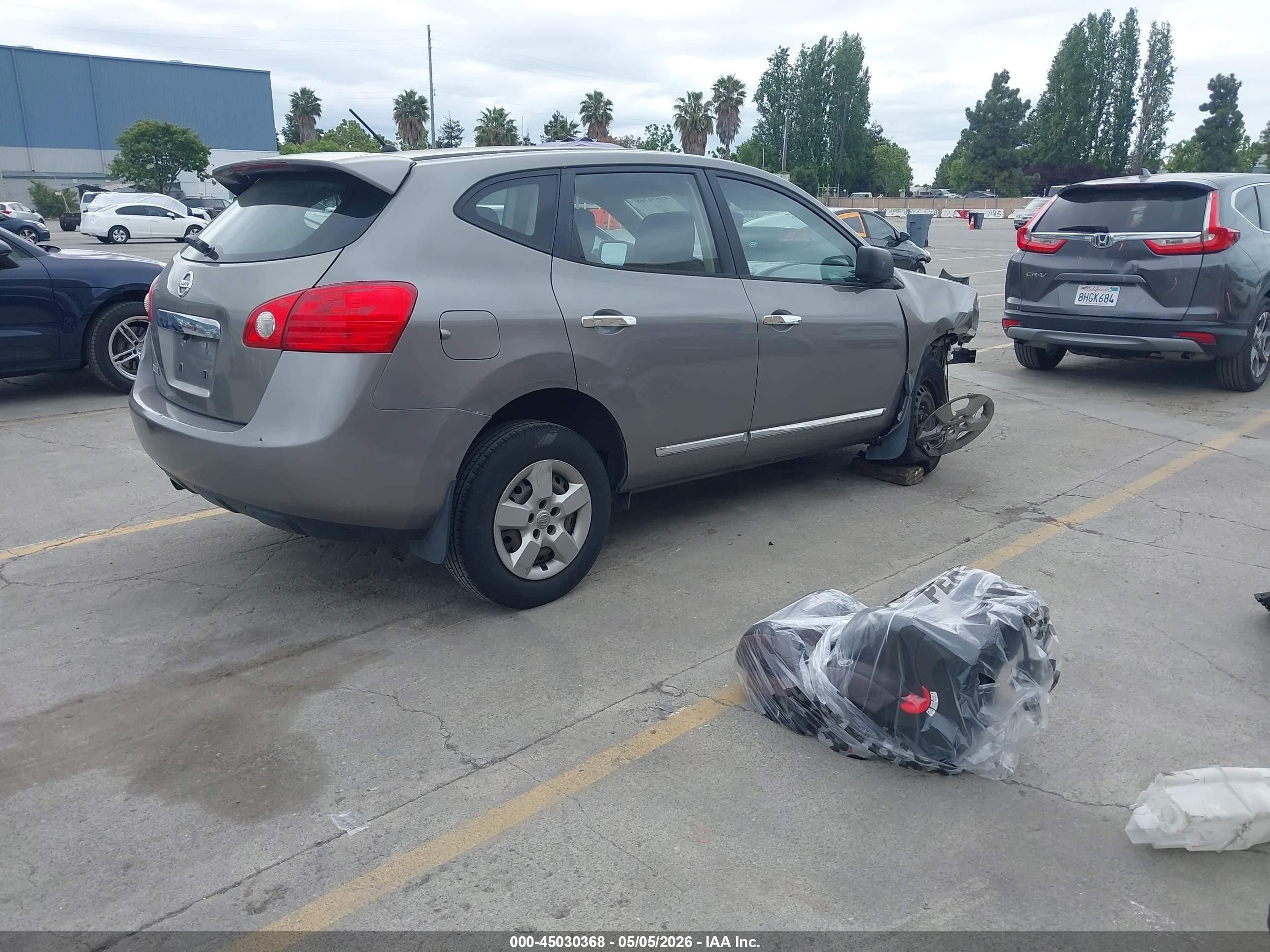 2013 Nissan Rogue S Gray vin: JN8AS5MT9DW043288