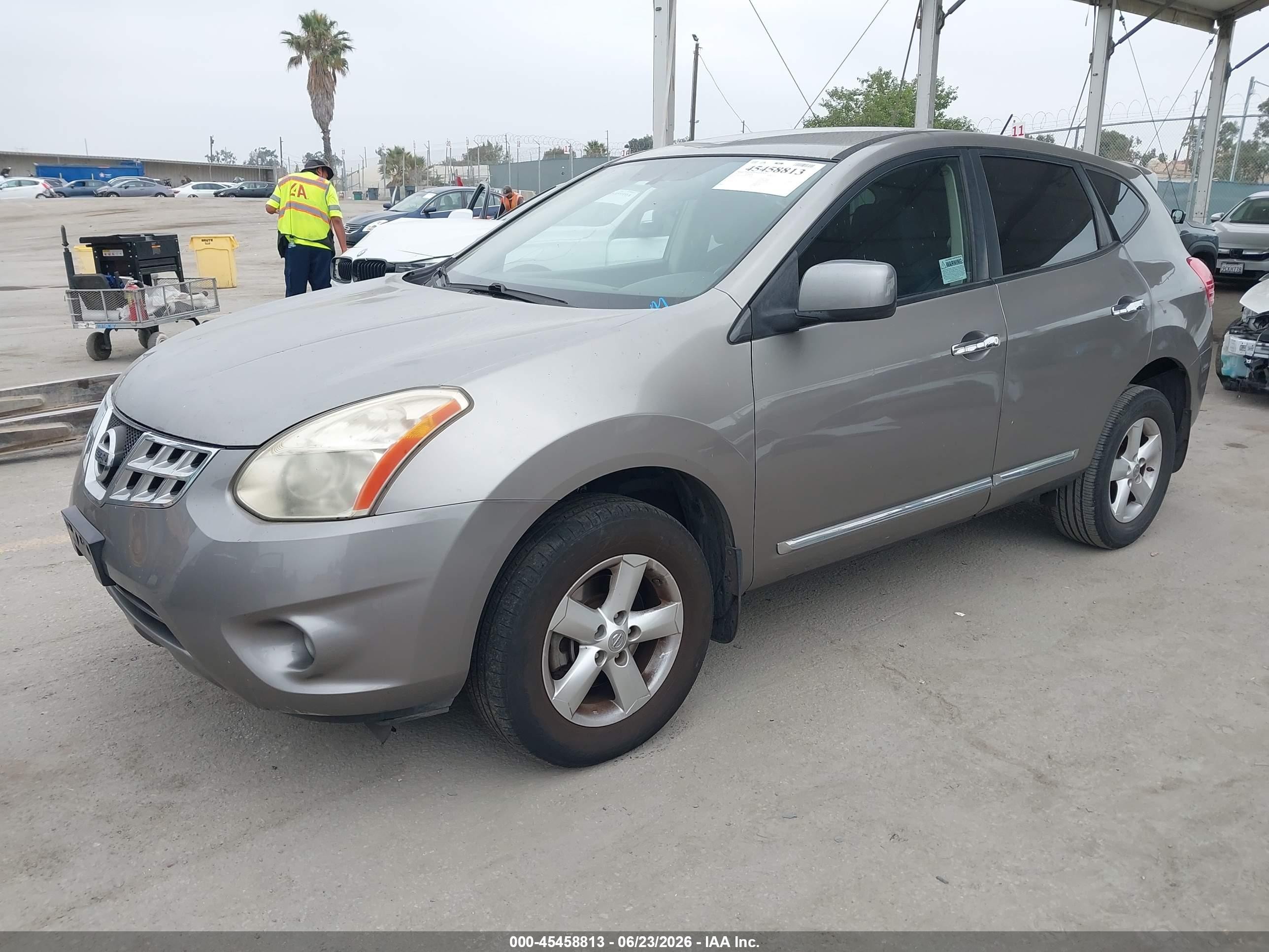 2013 Nissan Rogue S Gray vin: JN8AS5MT9DW504943