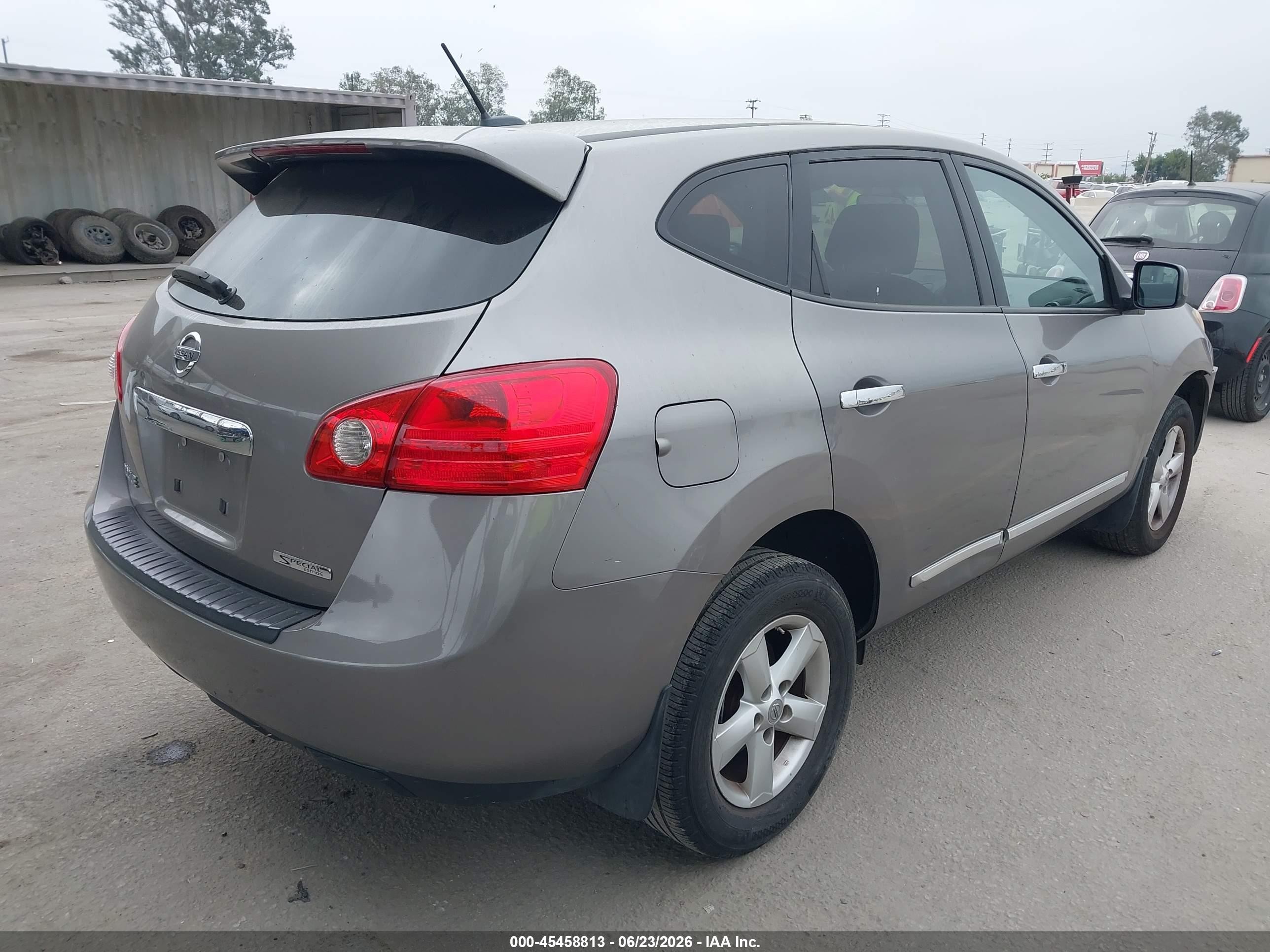 2013 Nissan Rogue S Gray vin: JN8AS5MT9DW504943