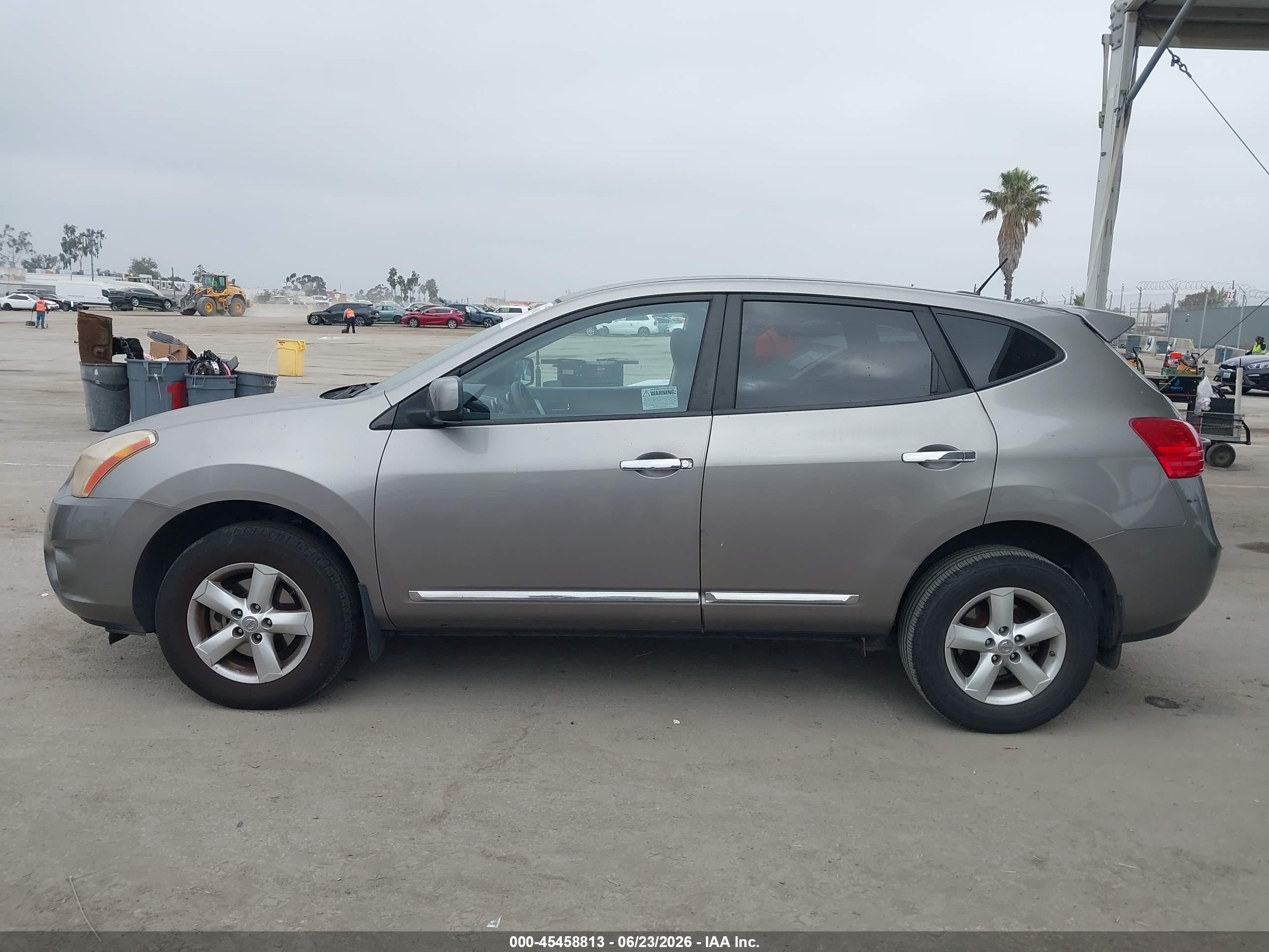 2013 Nissan Rogue S Gray vin: JN8AS5MT9DW504943