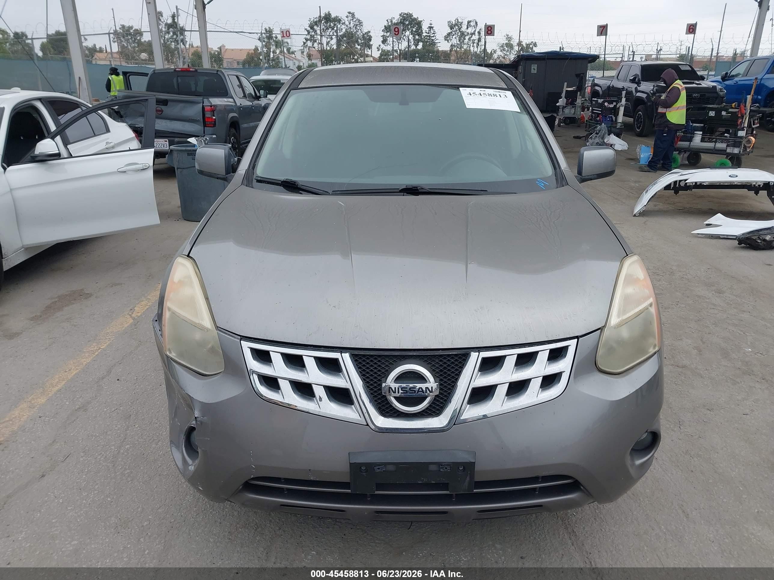2013 Nissan Rogue S Gray vin: JN8AS5MT9DW504943