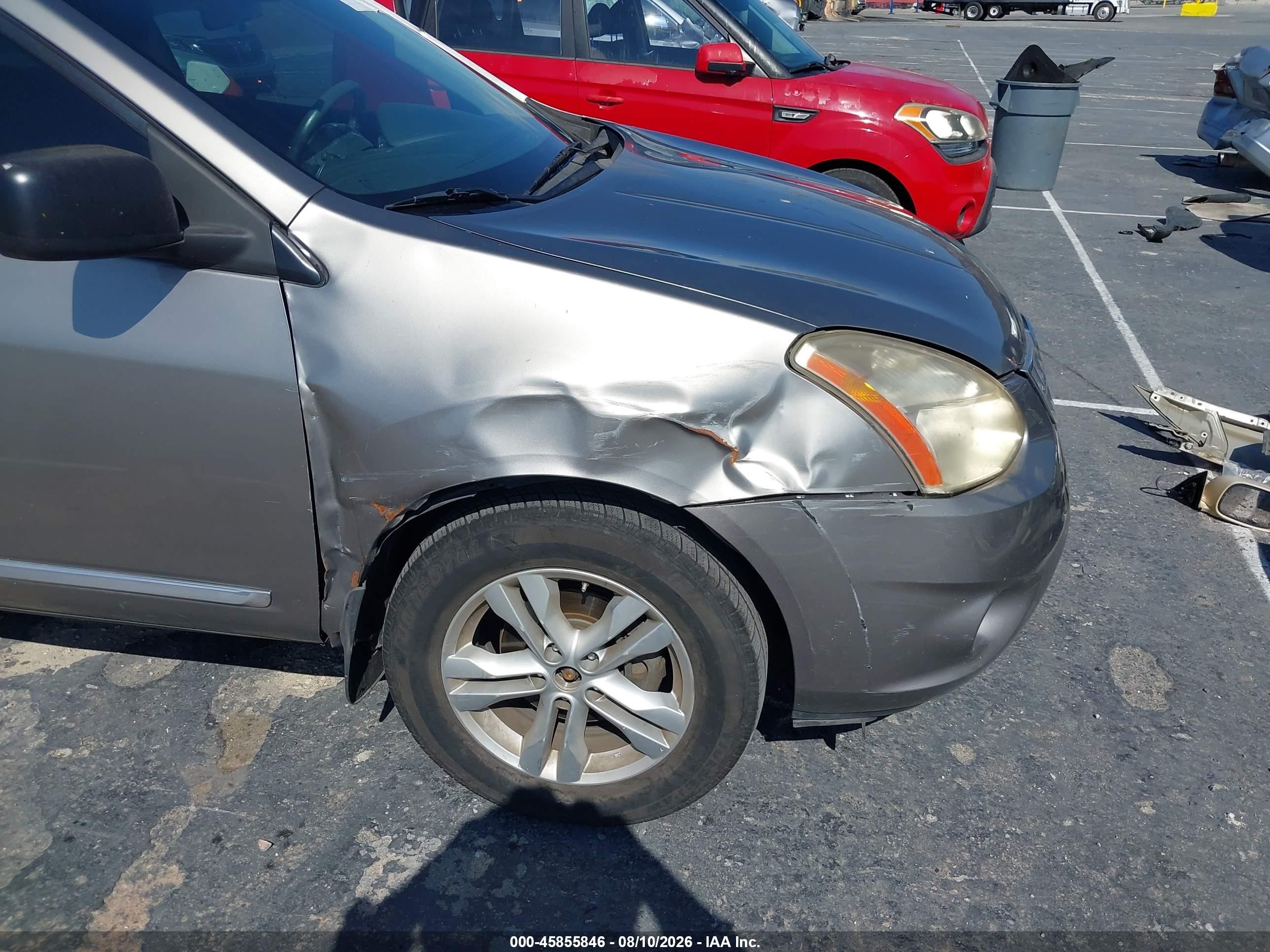 2013 Nissan Rogue Sv Gray vin: JN8AS5MT9DW508605