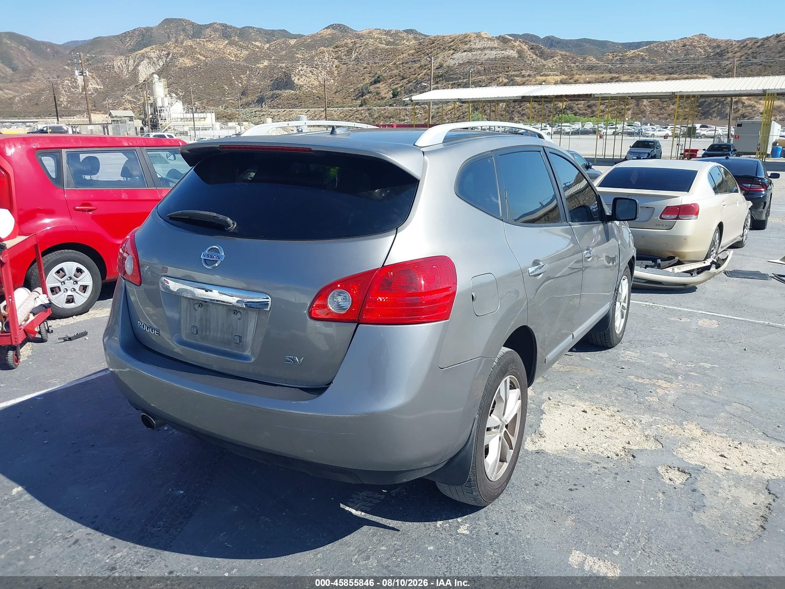 2013 Nissan Rogue Sv Gray vin: JN8AS5MT9DW508605