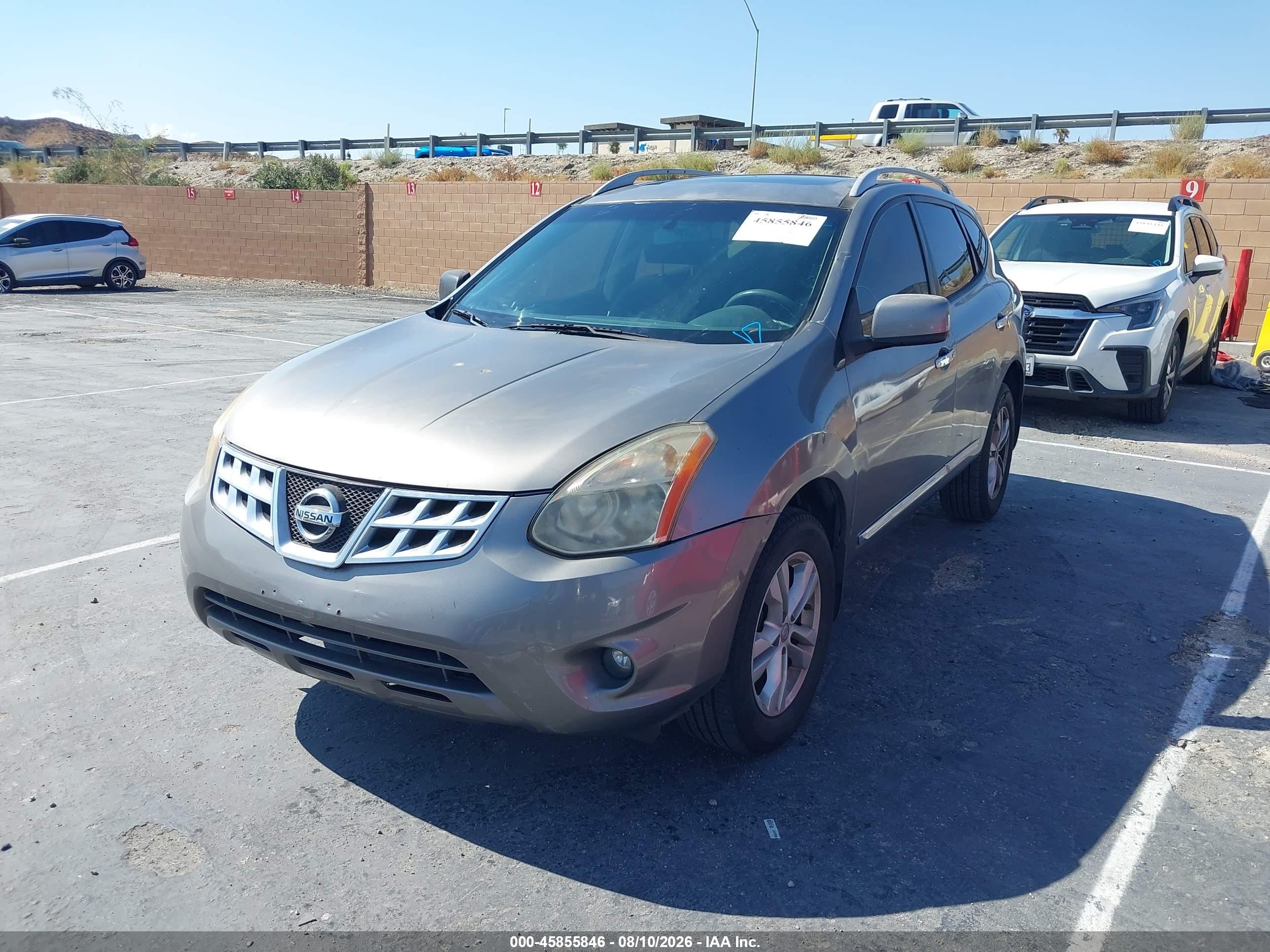 2013 Nissan Rogue Sv Gray vin: JN8AS5MT9DW508605