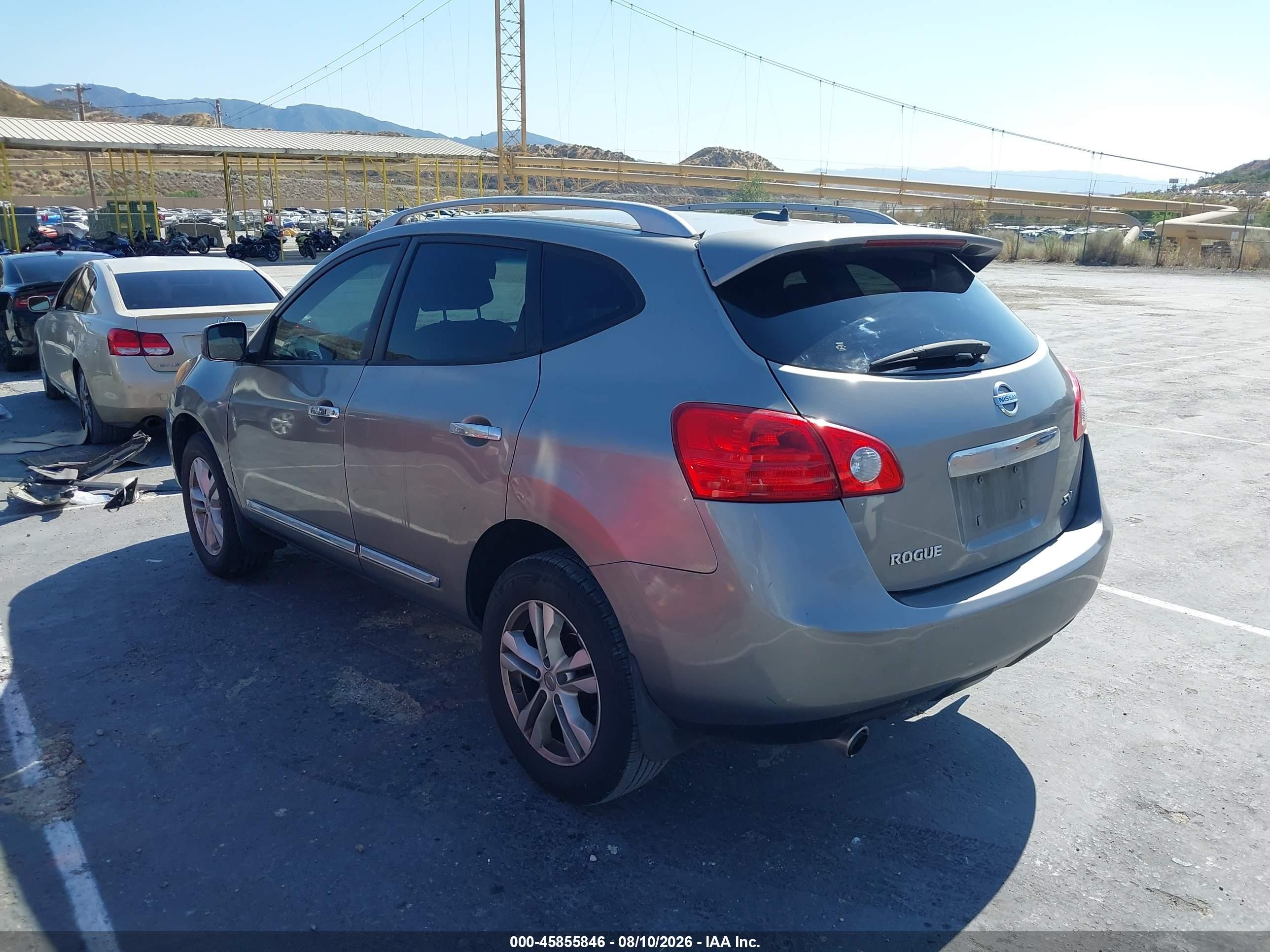 2013 Nissan Rogue Sv Gray vin: JN8AS5MT9DW508605