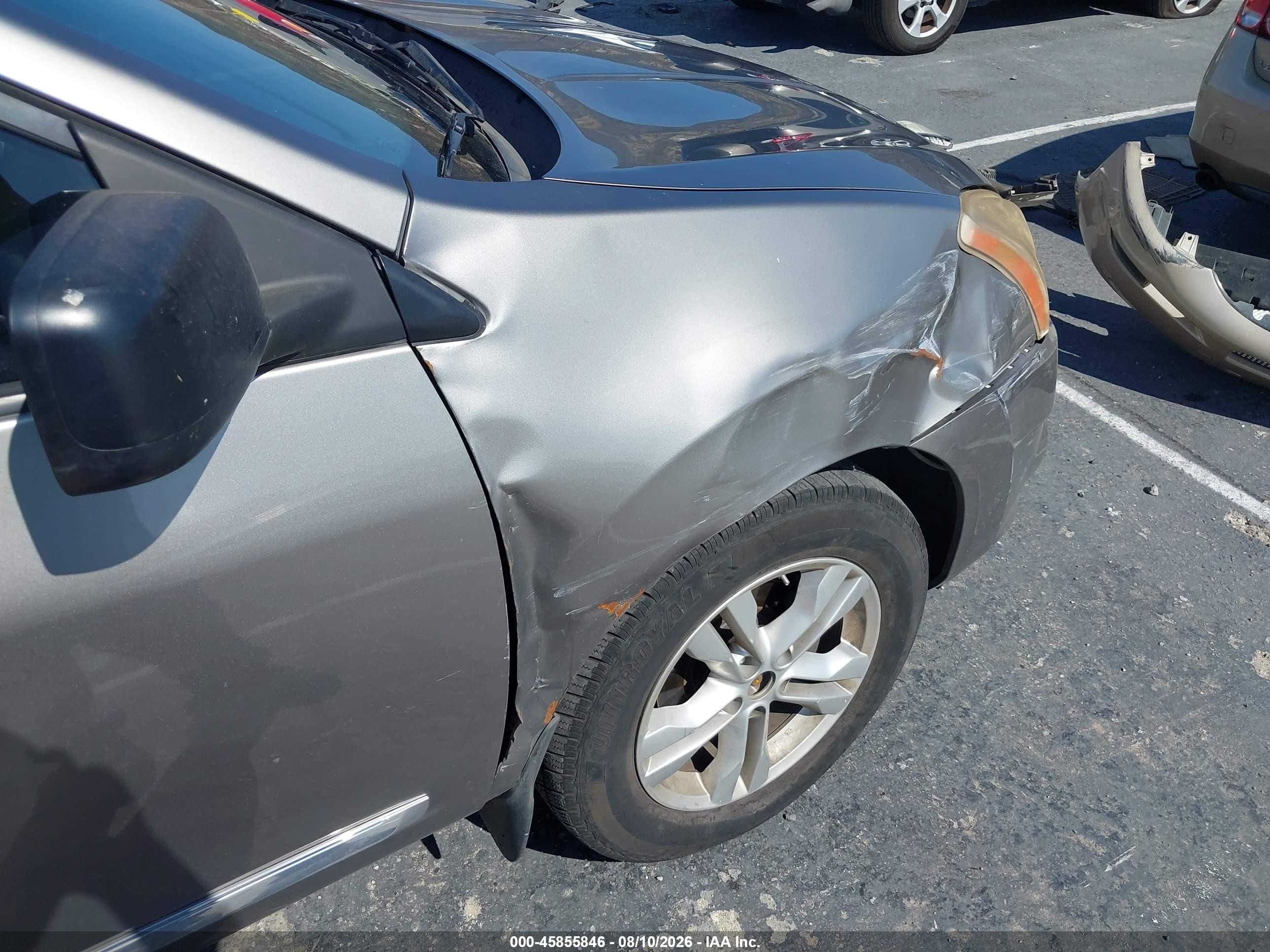 2013 Nissan Rogue Sv Gray vin: JN8AS5MT9DW508605