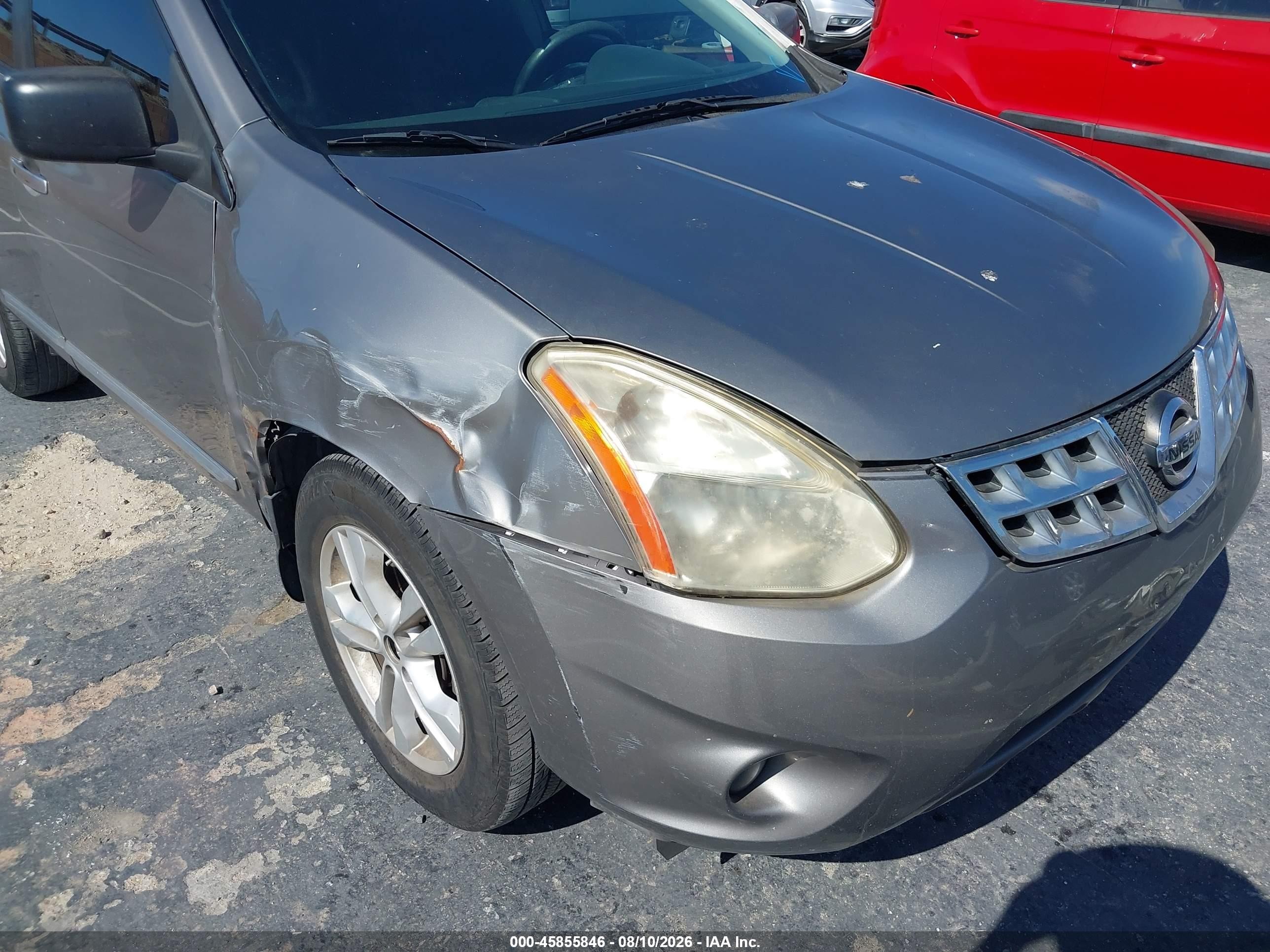 2013 Nissan Rogue Sv Gray vin: JN8AS5MT9DW508605