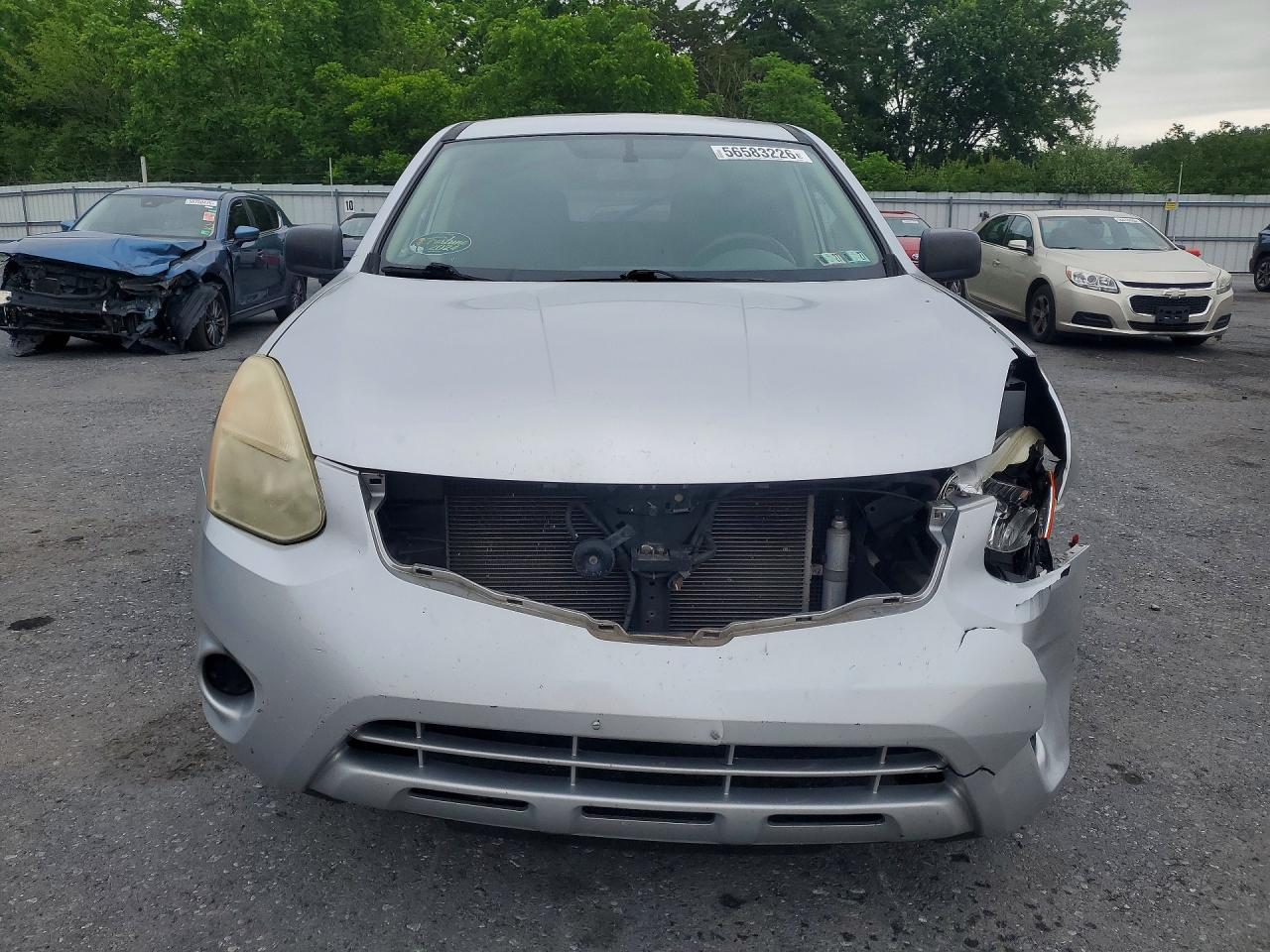 2013 Nissan Rogue S Silver vin: JN8AS5MT9DW509429