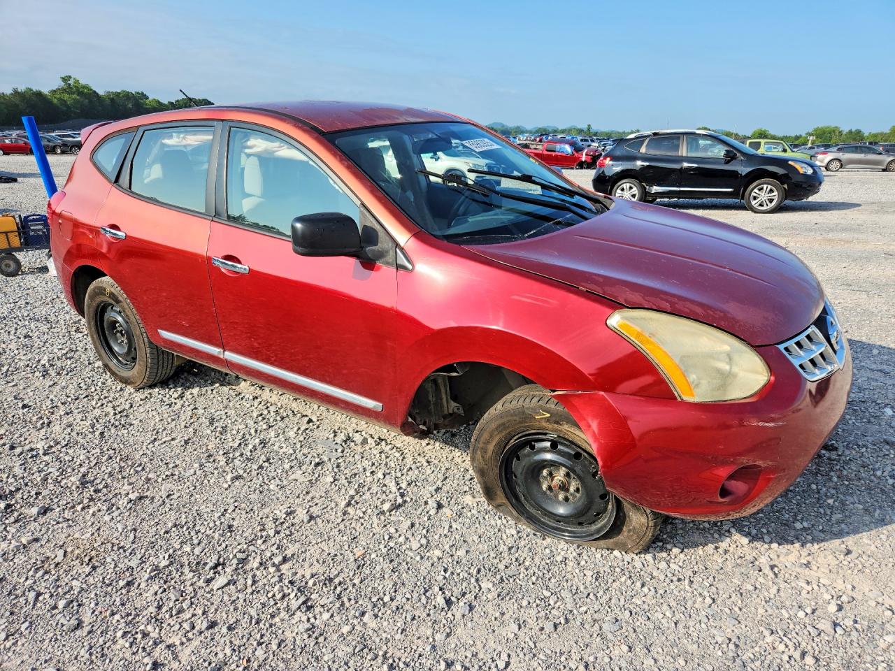 2013 Nissan Rogue S Красный vin: JN8AS5MT9DW518695