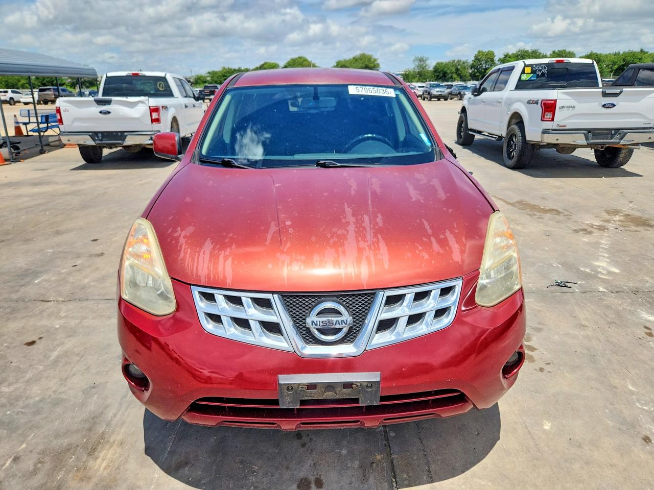 2013 Nissan Rogue S Red vin: JN8AS5MT9DW521757