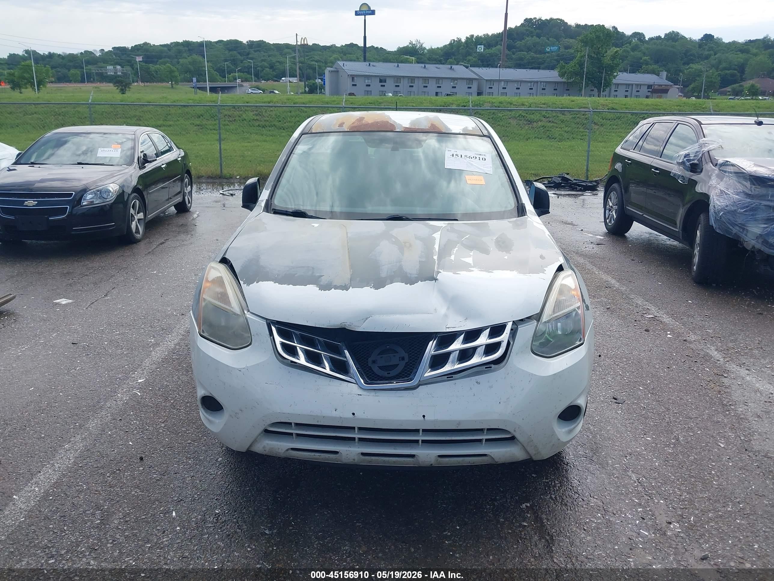 2013 Nissan Rogue S White vin: JN8AS5MT9DW527820