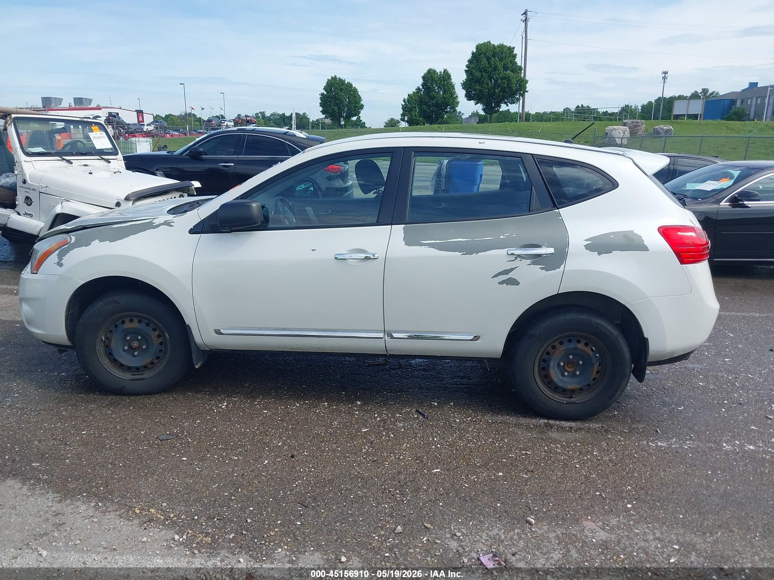2013 Nissan Rogue S White vin: JN8AS5MT9DW527820
