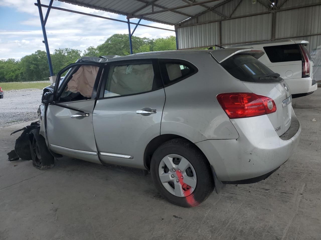 2013 Nissan Rogue S Silver vin: JN8AS5MT9DW536971