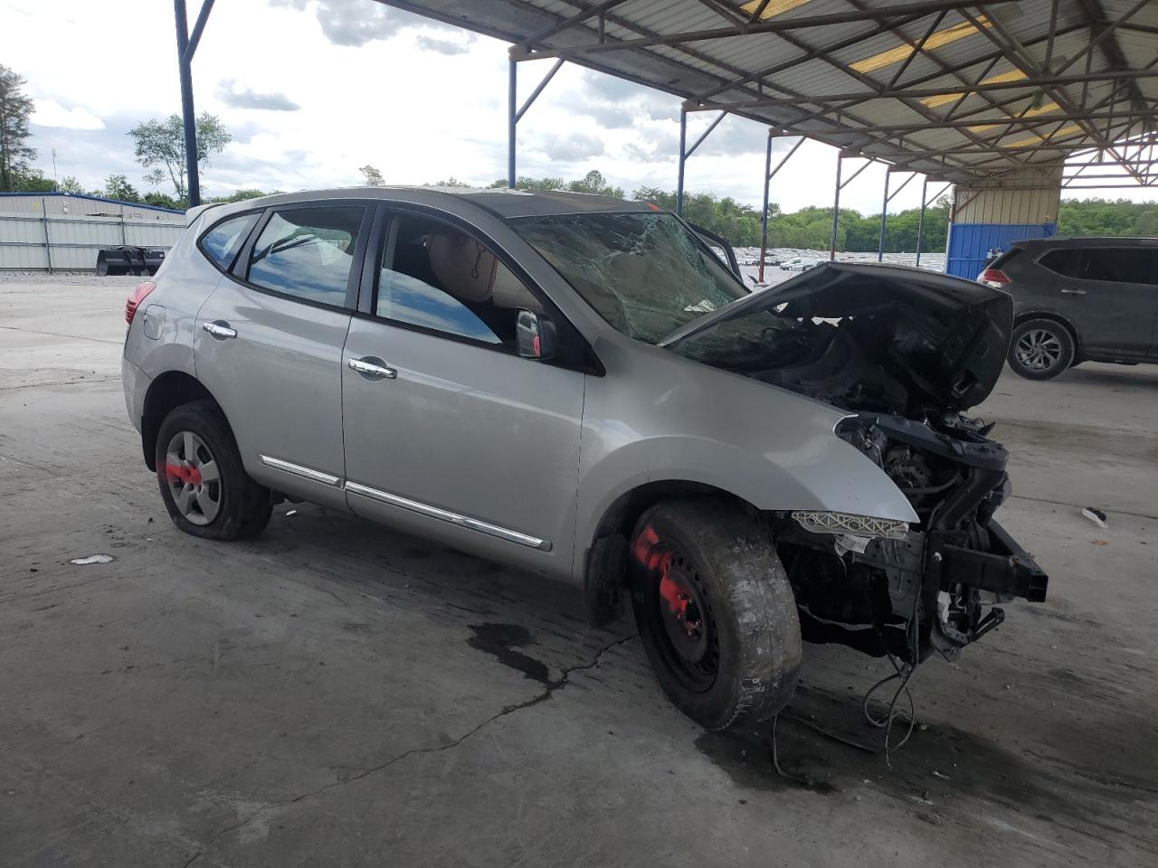 2013 Nissan Rogue S Silver vin: JN8AS5MT9DW536971