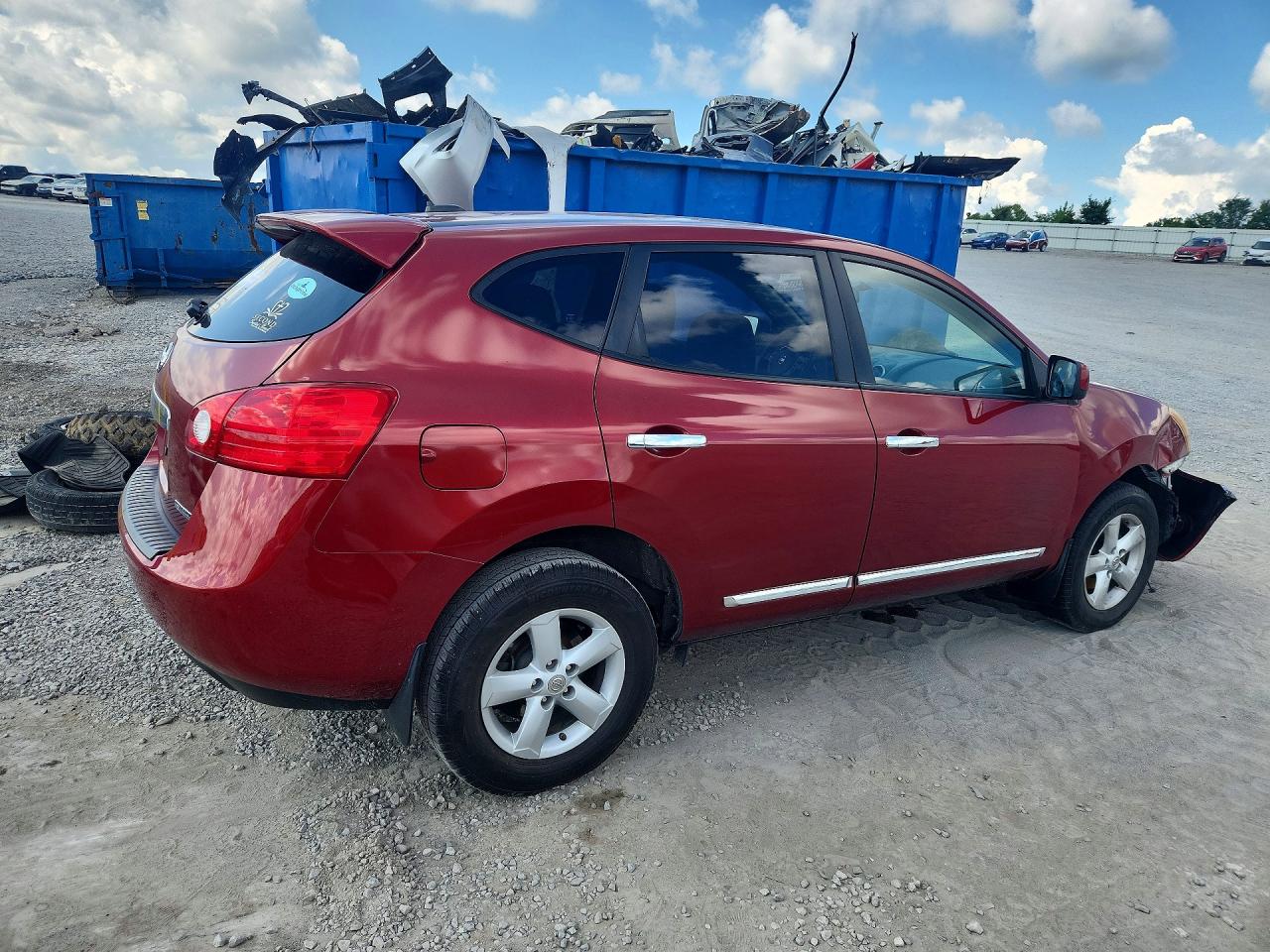 2013 Nissan Rogue S Red vin: JN8AS5MT9DW537134