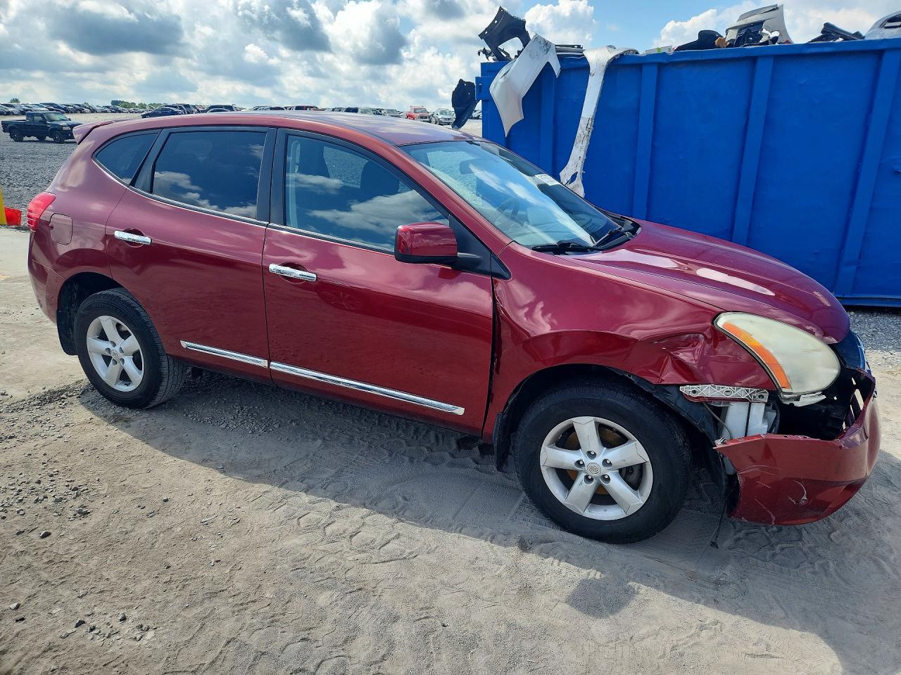 2013 Nissan Rogue S Red vin: JN8AS5MT9DW537134