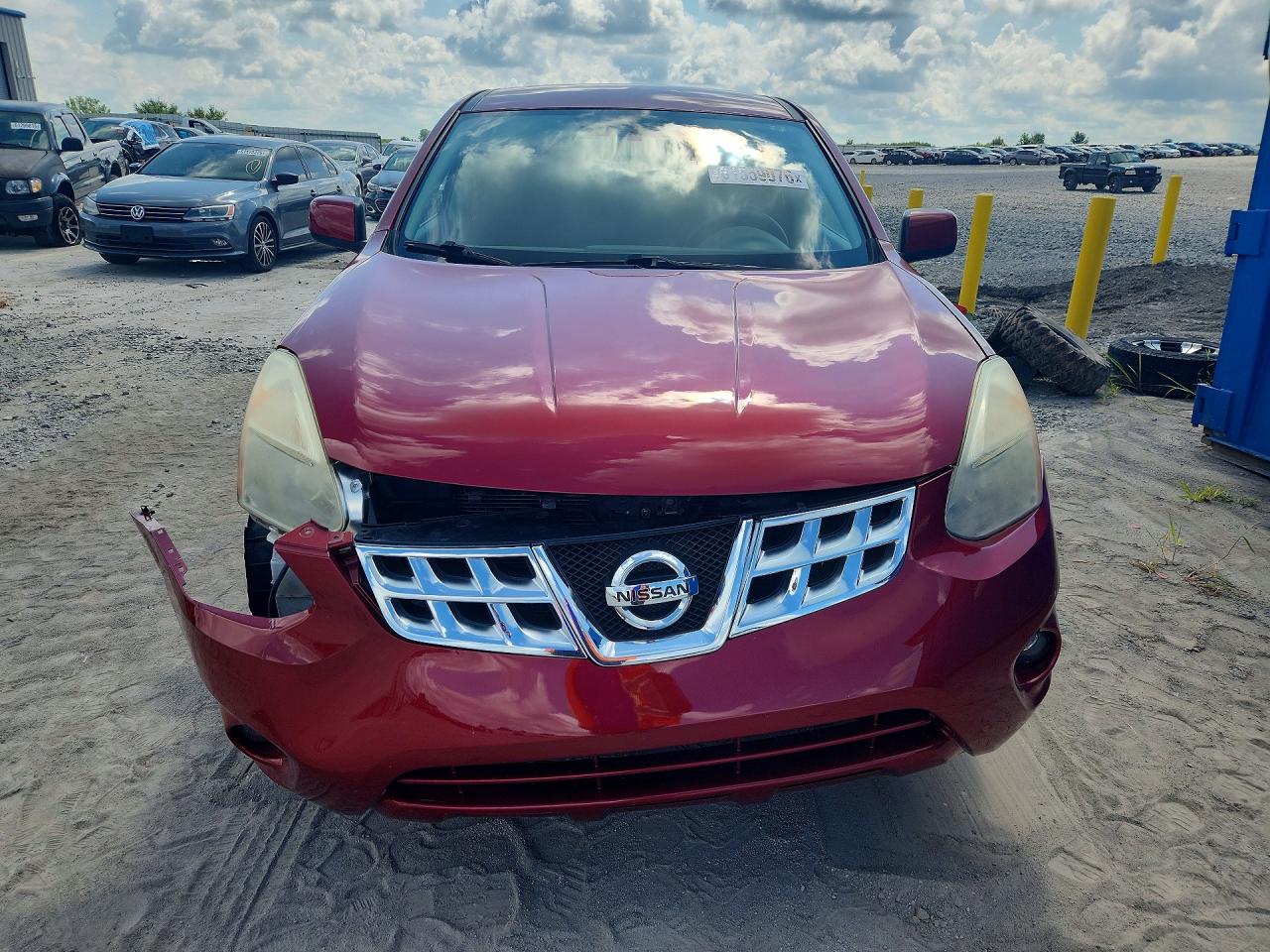 2013 Nissan Rogue S Red vin: JN8AS5MT9DW537134
