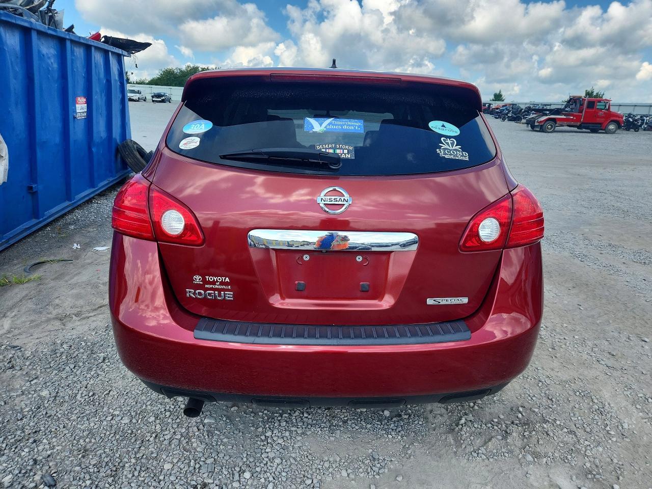 2013 Nissan Rogue S Red vin: JN8AS5MT9DW537134