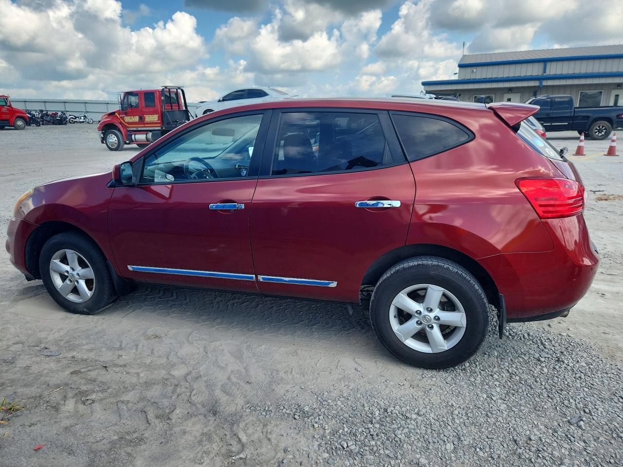 2013 Nissan Rogue S Red vin: JN8AS5MT9DW537134