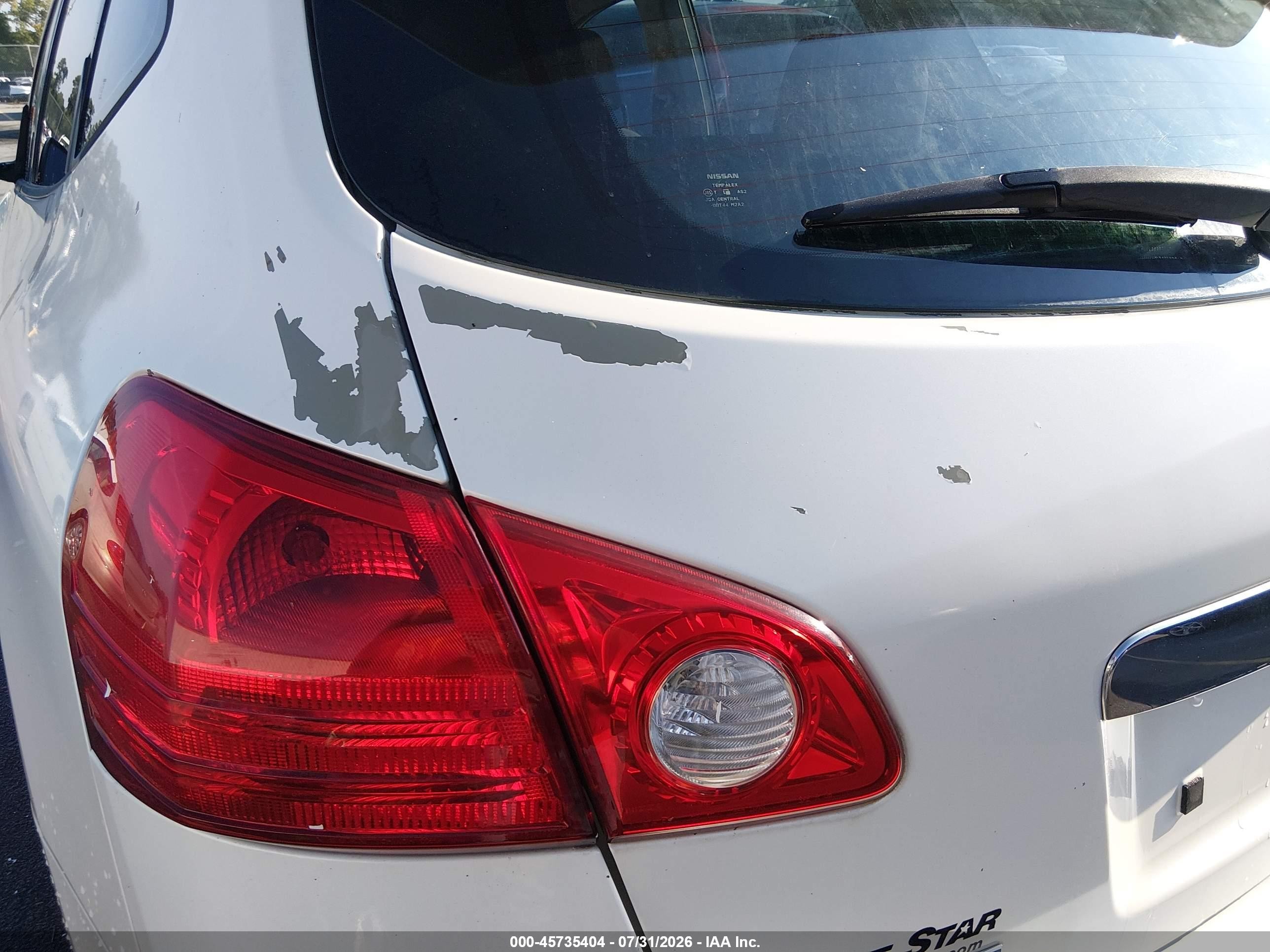 2013 Nissan Rogue S Белый vin: JN8AS5MT9DW550594