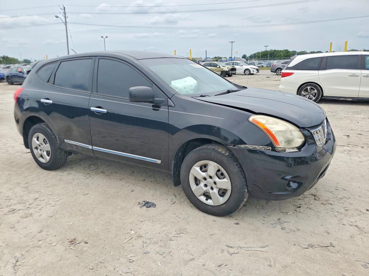 2013 Nissan Rogue S Черный vin: JN8AS5MT9DW552491