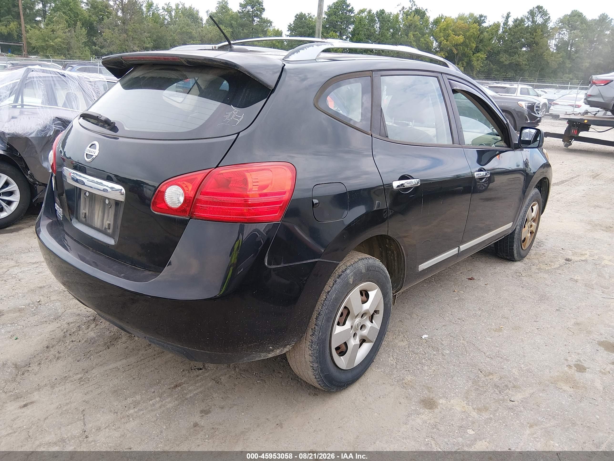 2014 Nissan Rogue Select S Black vin: JN8AS5MT9EW103698