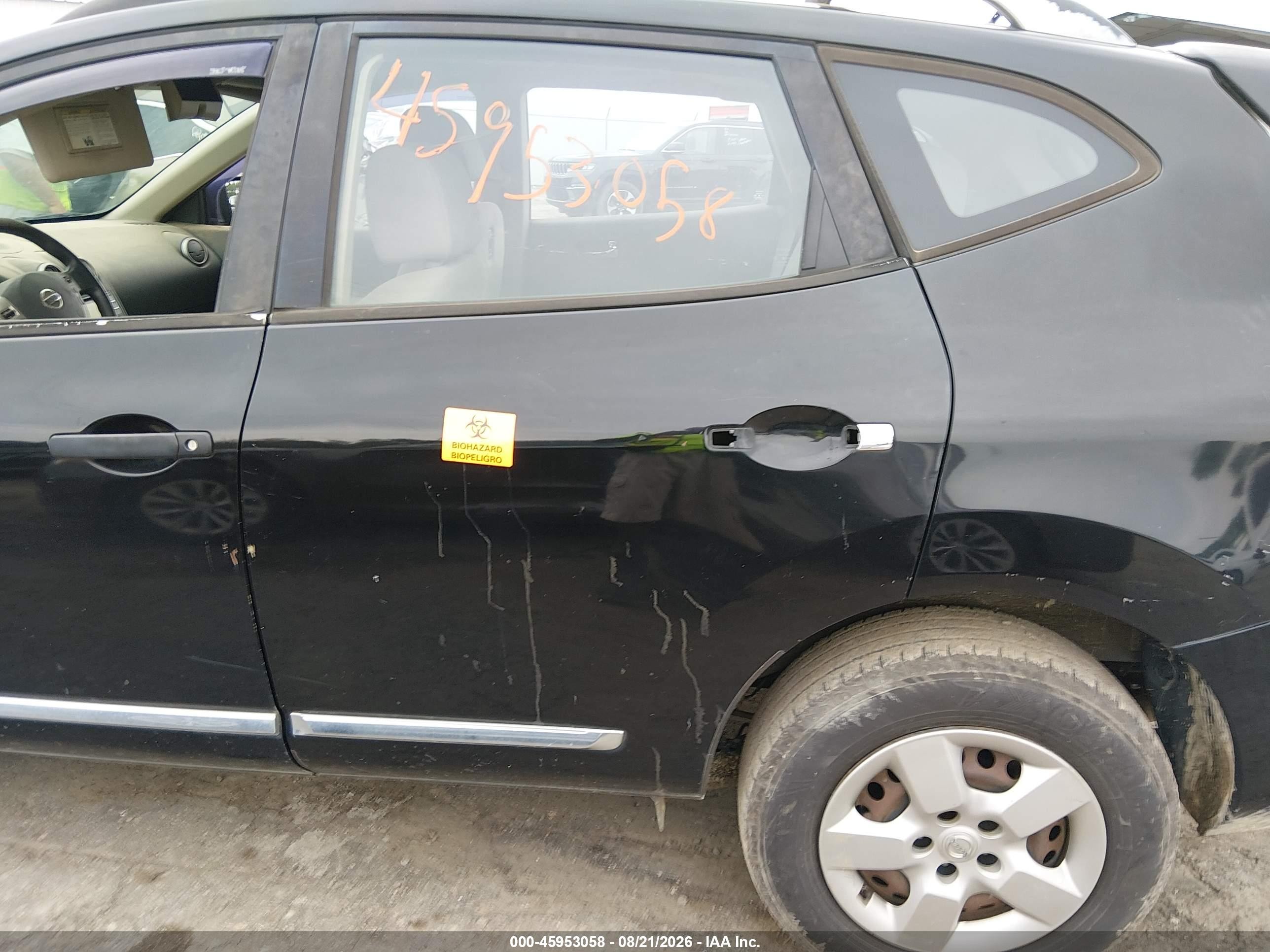 2014 Nissan Rogue Select S Black vin: JN8AS5MT9EW103698