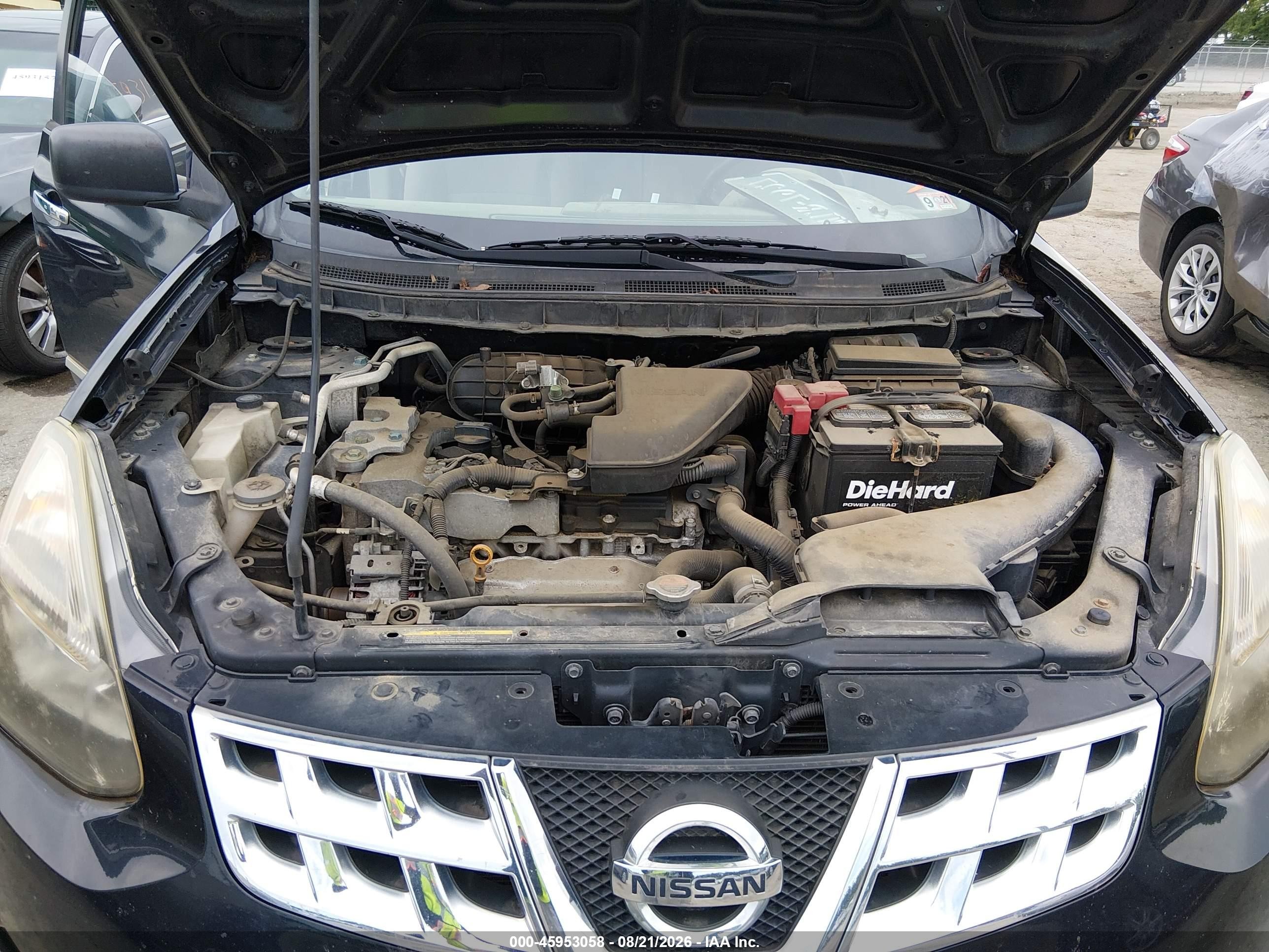 2014 Nissan Rogue Select S Black vin: JN8AS5MT9EW103698