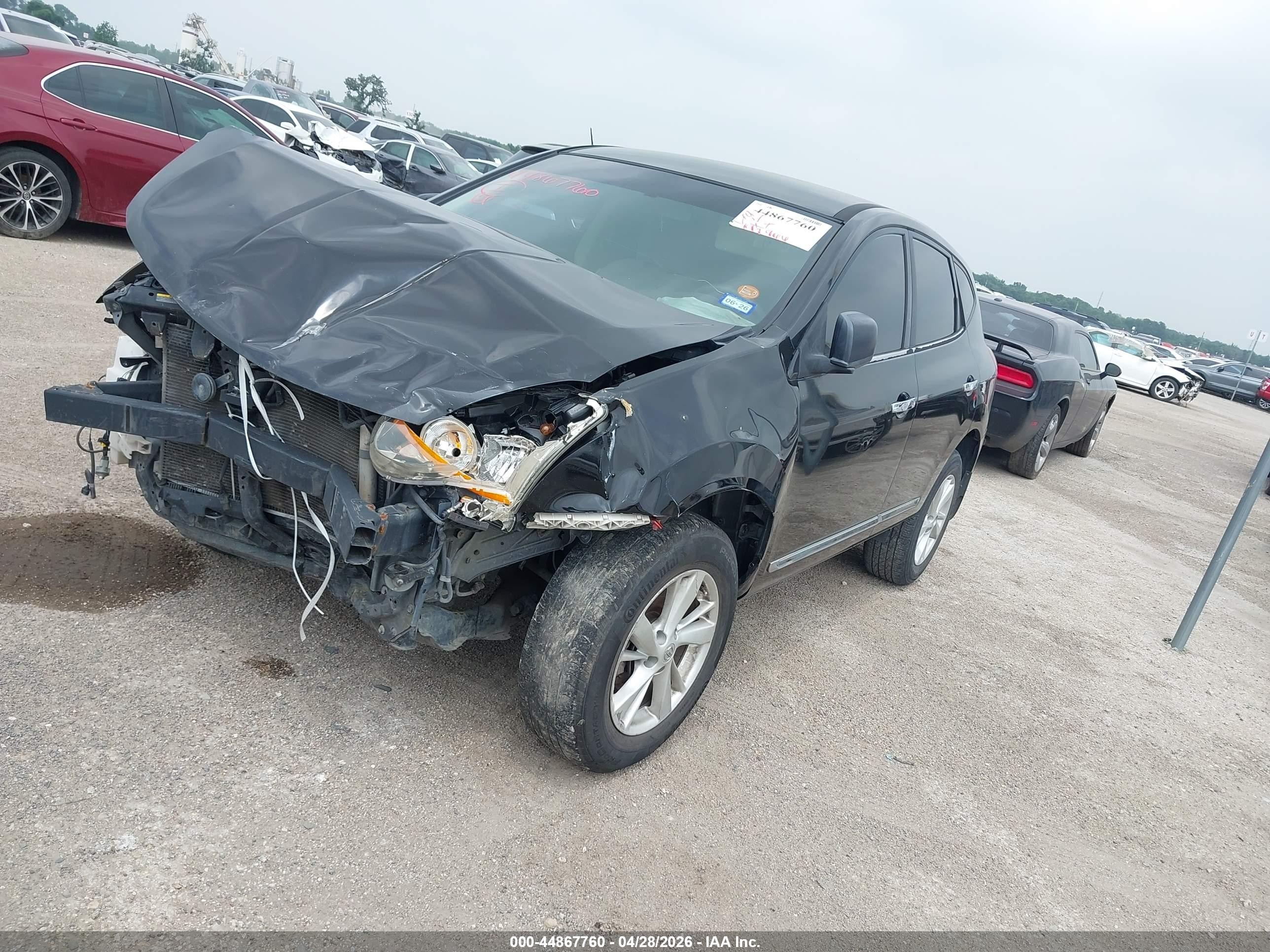 2014 Nissan Rogue Select S Black vin: JN8AS5MT9EW603425