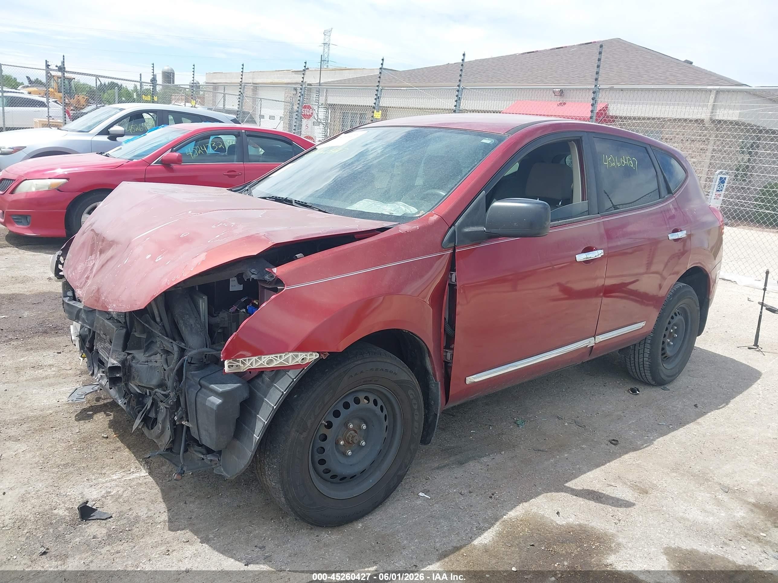 2014 Nissan Rogue Select S Red vin: JN8AS5MT9EW604218