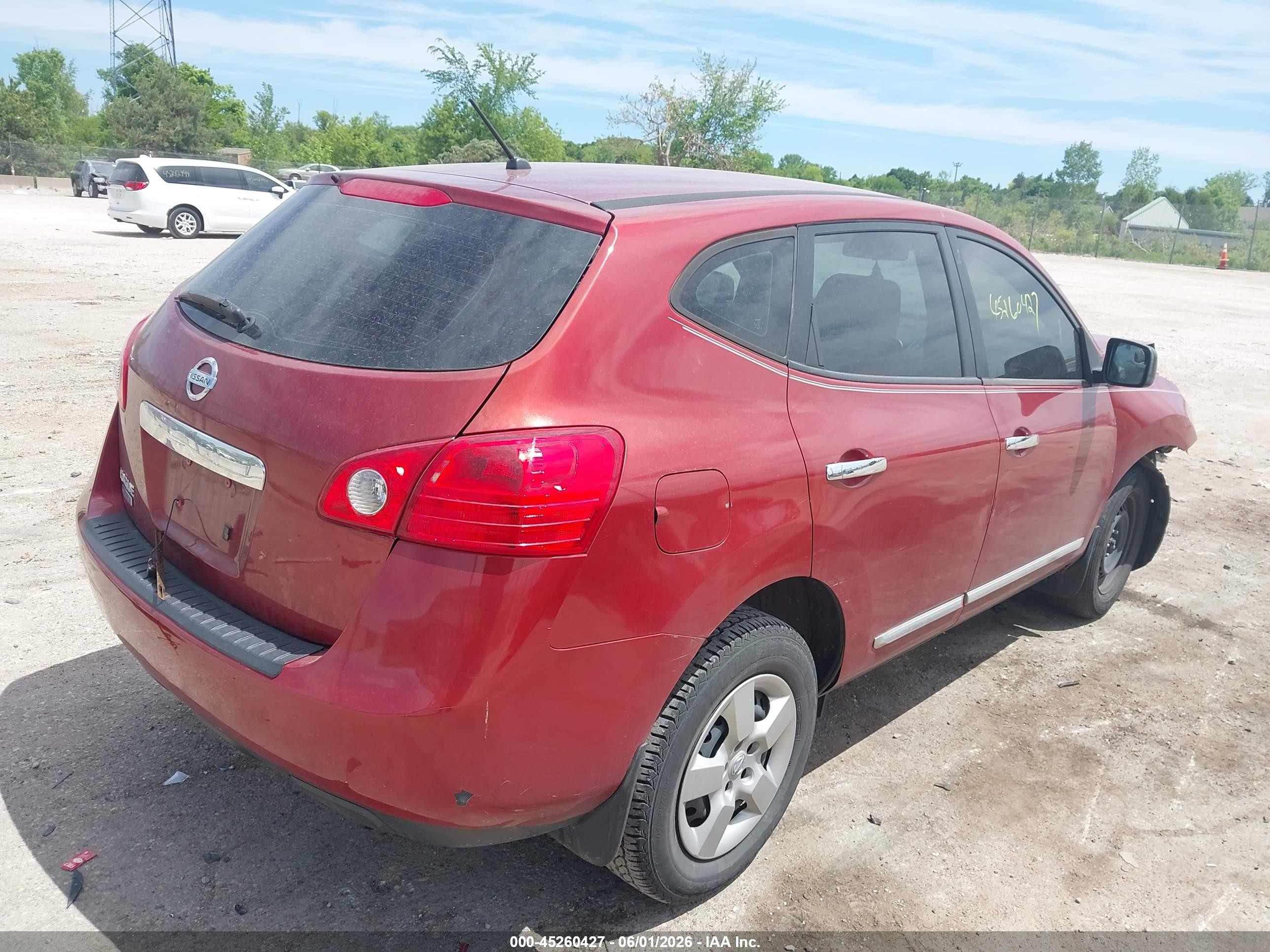 2014 Nissan Rogue Select S Red vin: JN8AS5MT9EW604218