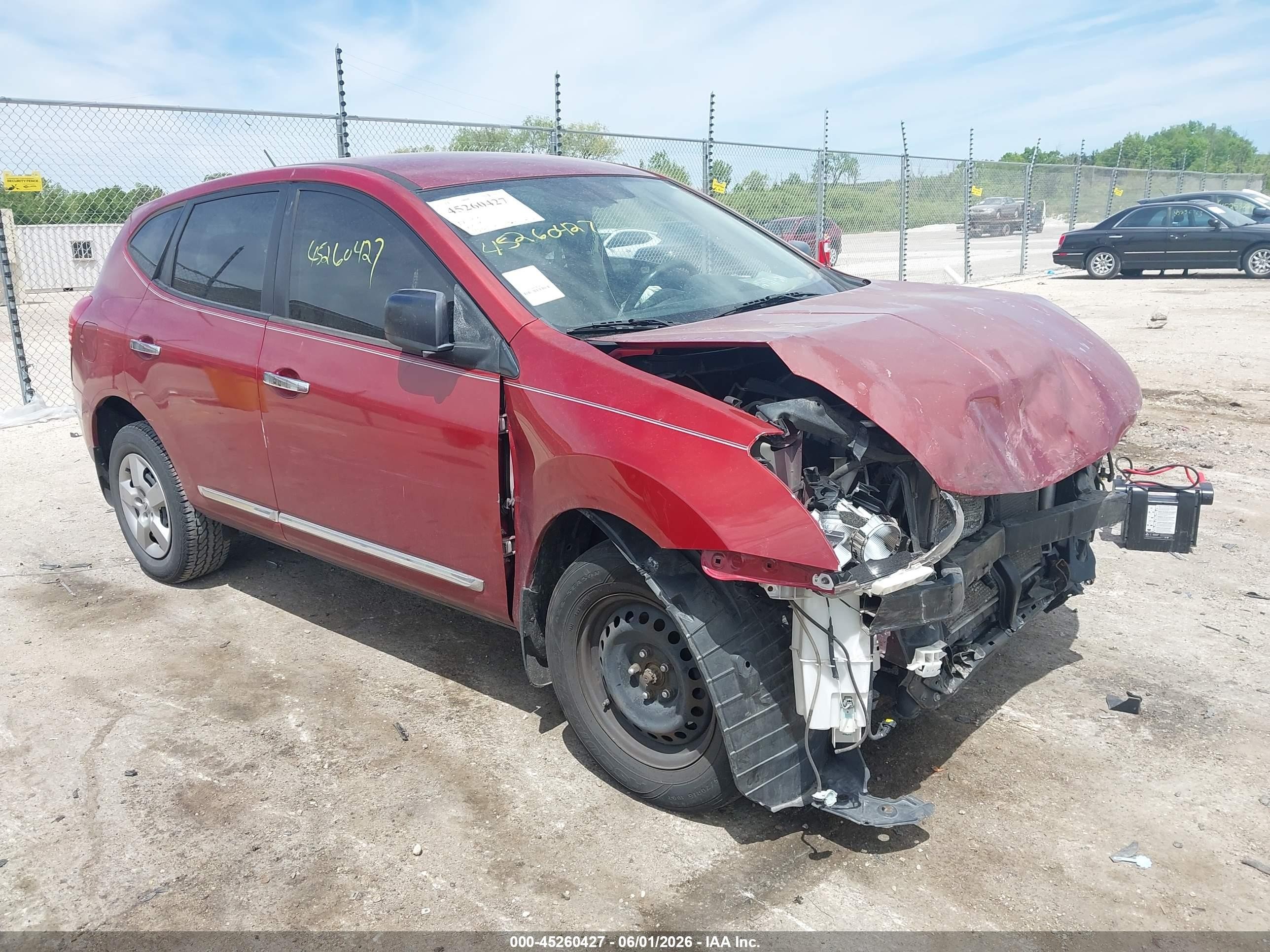 2014 Nissan Rogue Select S Red vin: JN8AS5MT9EW604218