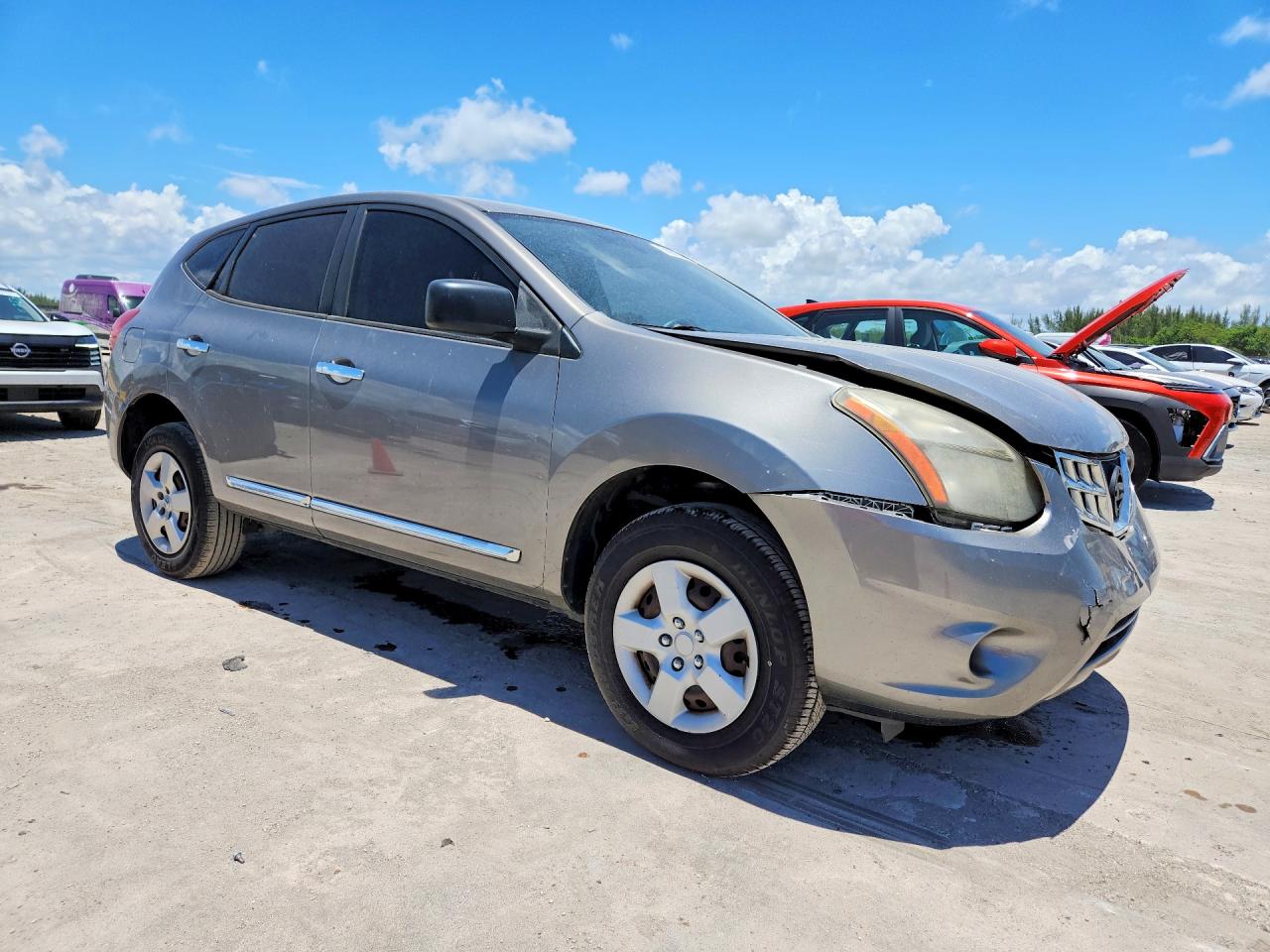 2014 Nissan Rogue Select S Gray vin: JN8AS5MT9EW606468