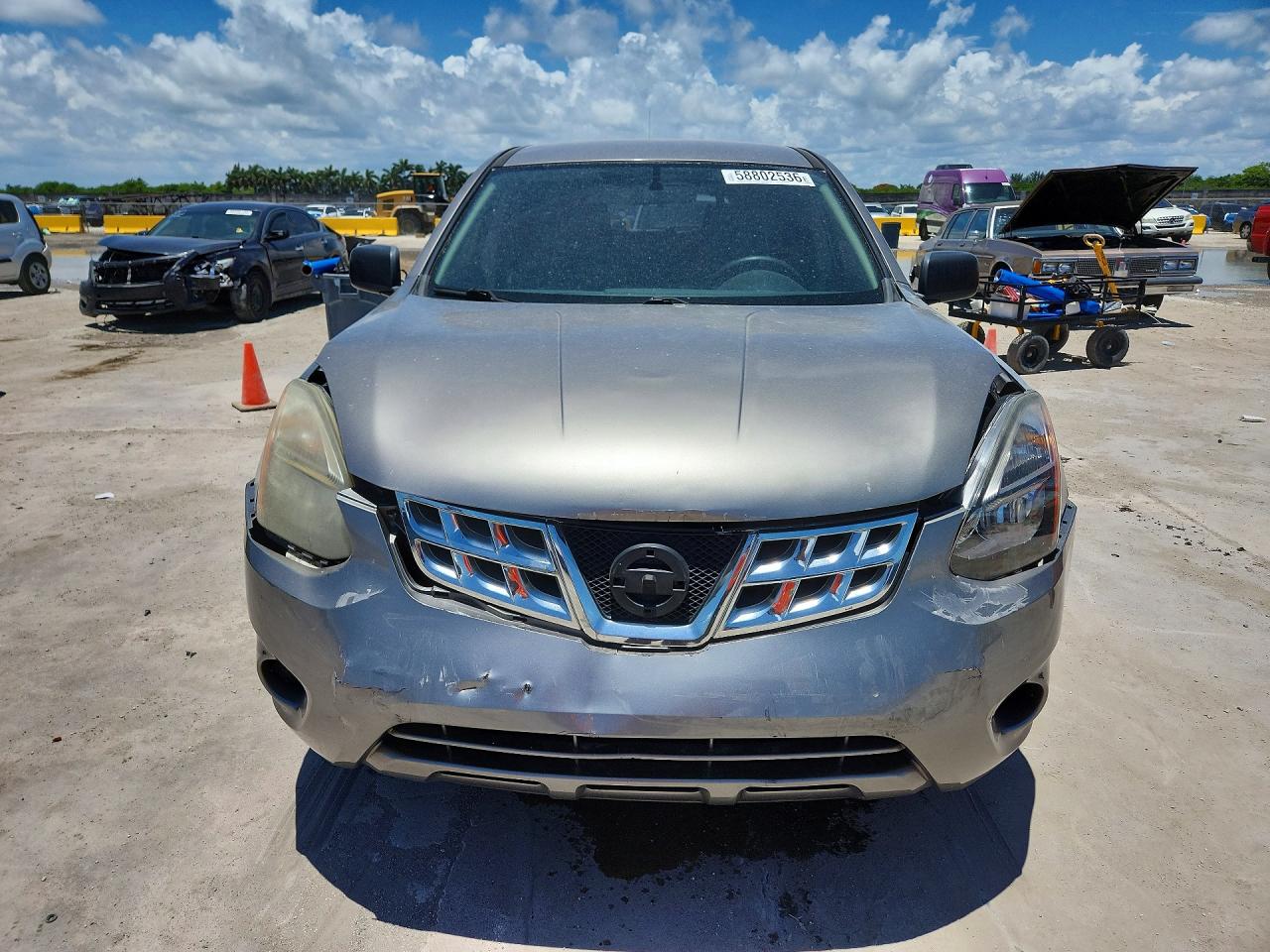 2014 Nissan Rogue Select S Gray vin: JN8AS5MT9EW606468