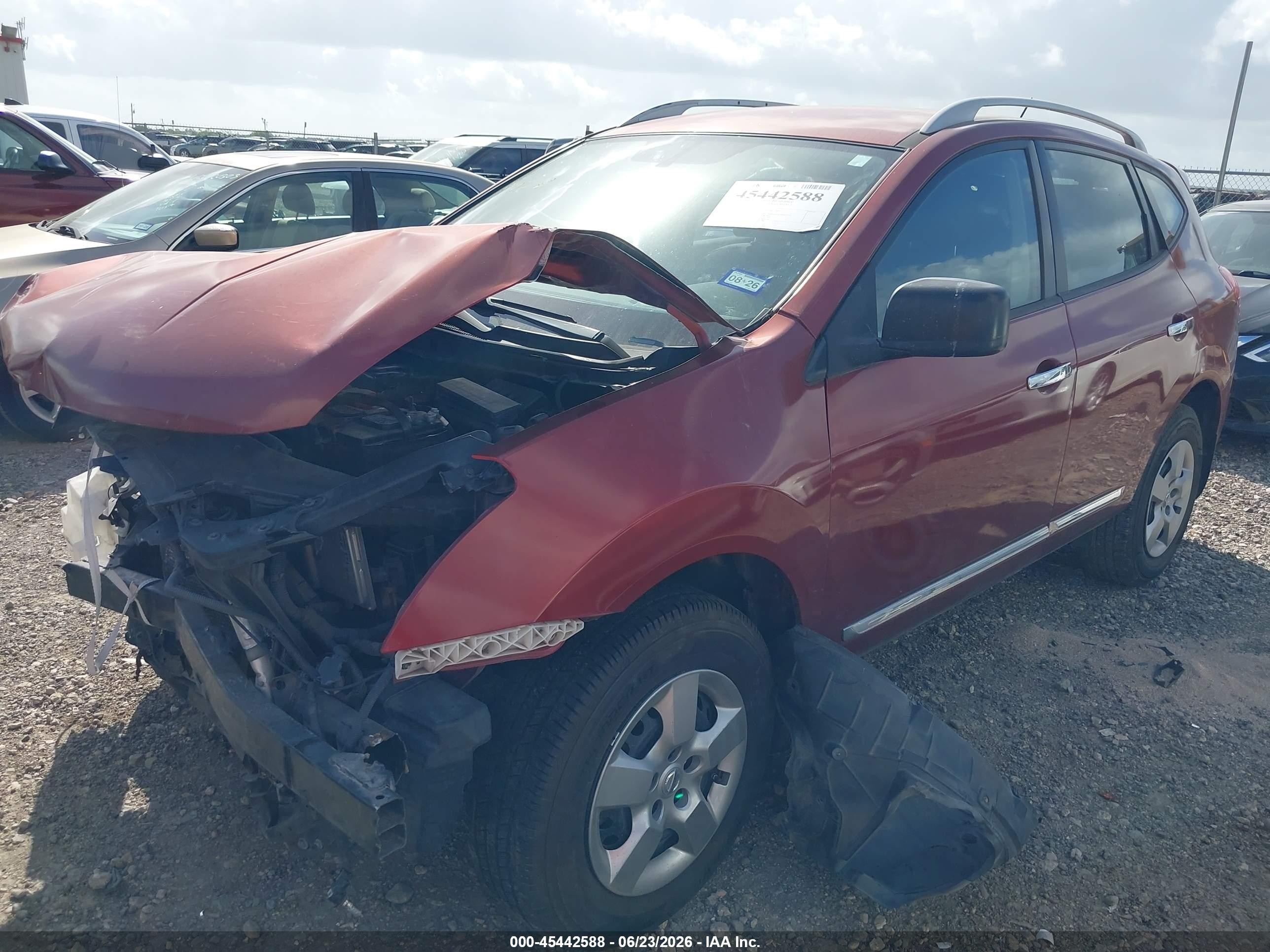 2014 Nissan Rogue Select S Red vin: JN8AS5MT9EW612240