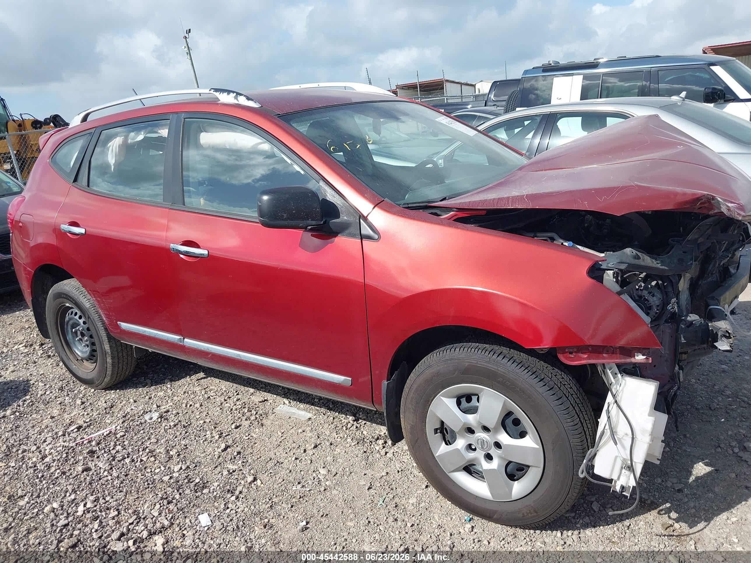 2014 Nissan Rogue Select S Red vin: JN8AS5MT9EW612240