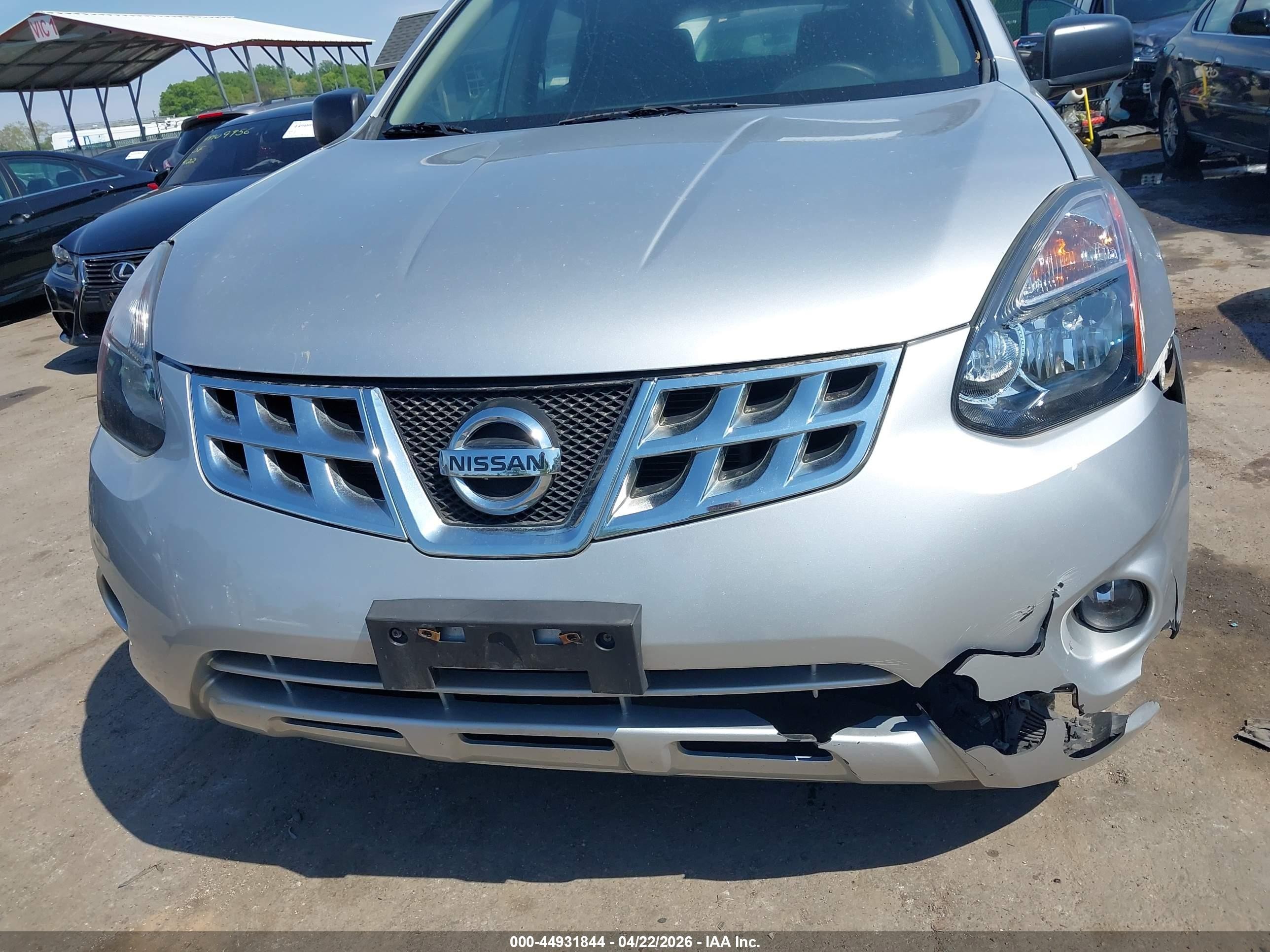 2014 Nissan Rogue Select S Silver vin: JN8AS5MT9EW620029