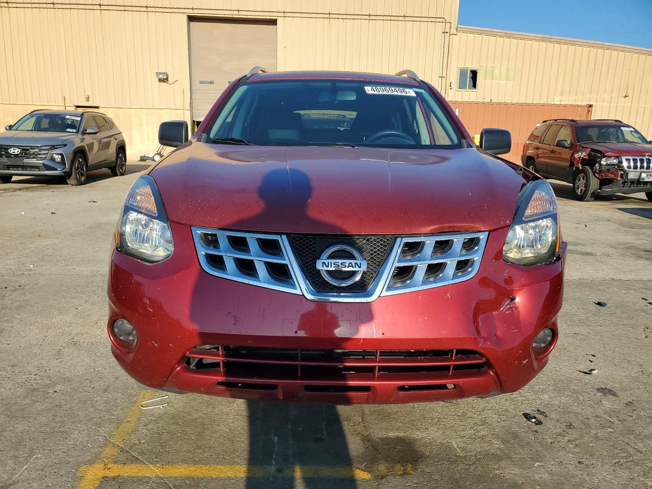 2015 Nissan Rogue Select S Red vin: JN8AS5MT9FW165328
