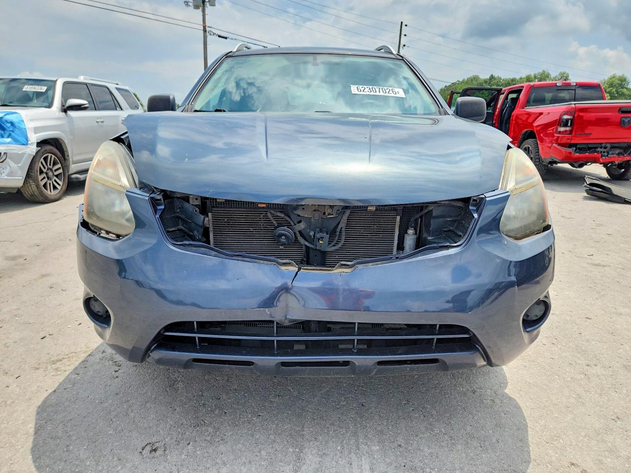 2015 Nissan Rogue Select S Синий vin: JN8AS5MT9FW165393