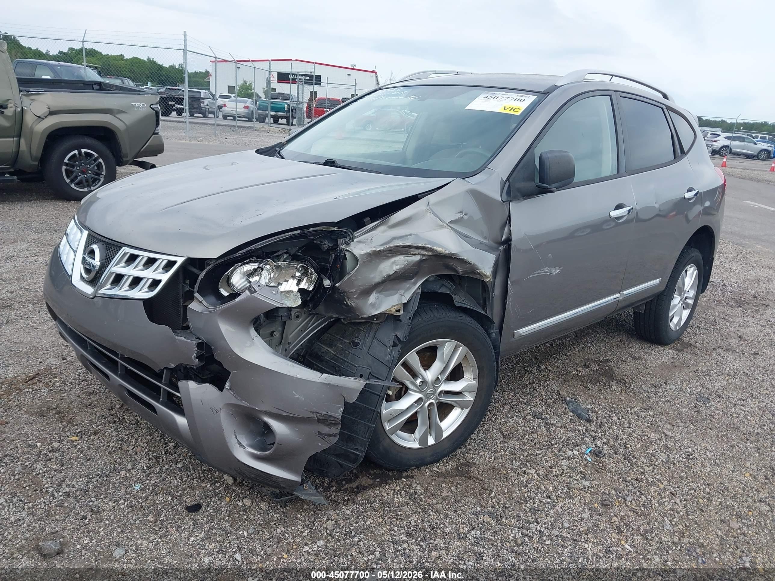 2015 Nissan Rogue Select S Gray vin: JN8AS5MT9FW661388