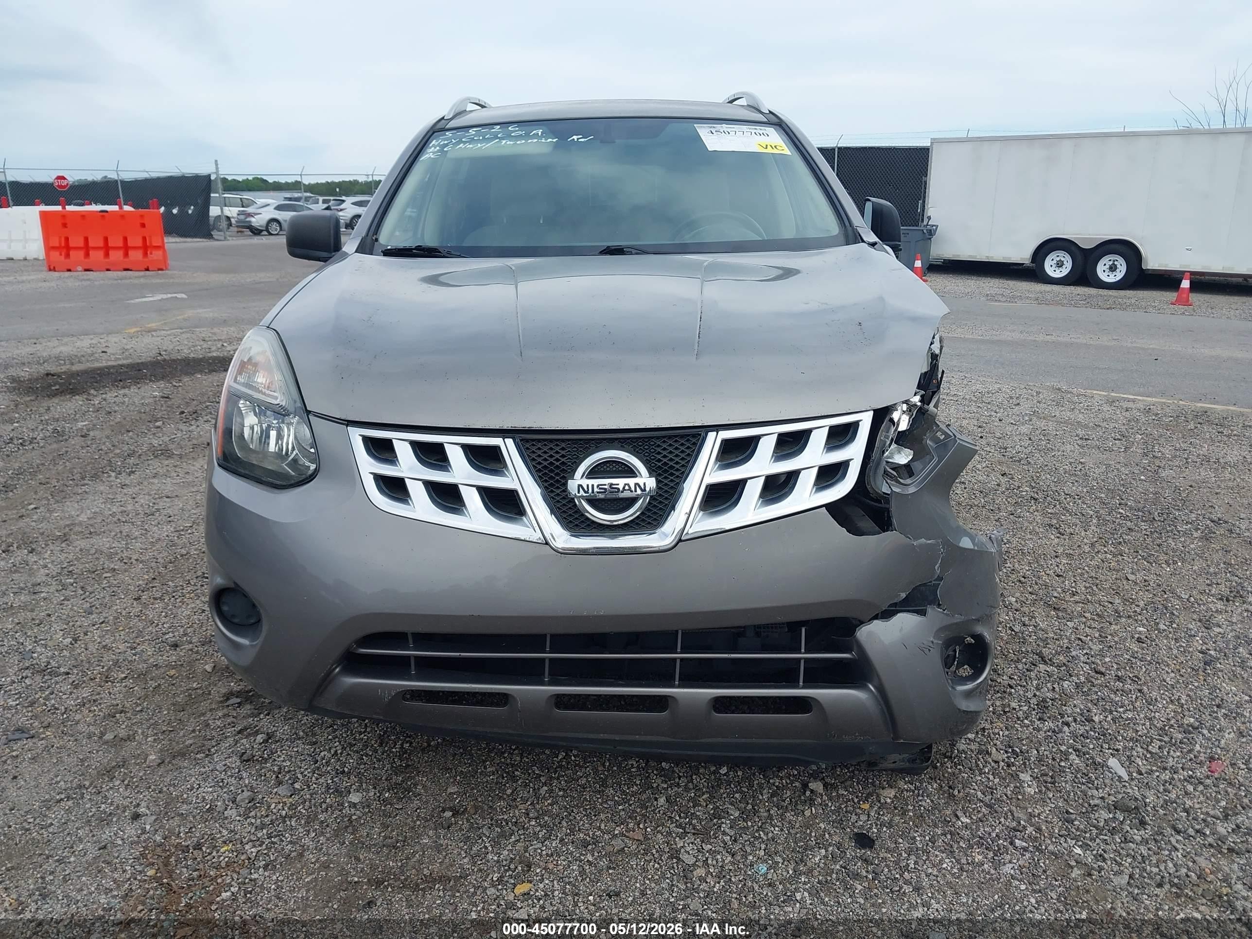 2015 Nissan Rogue Select S Gray vin: JN8AS5MT9FW661388