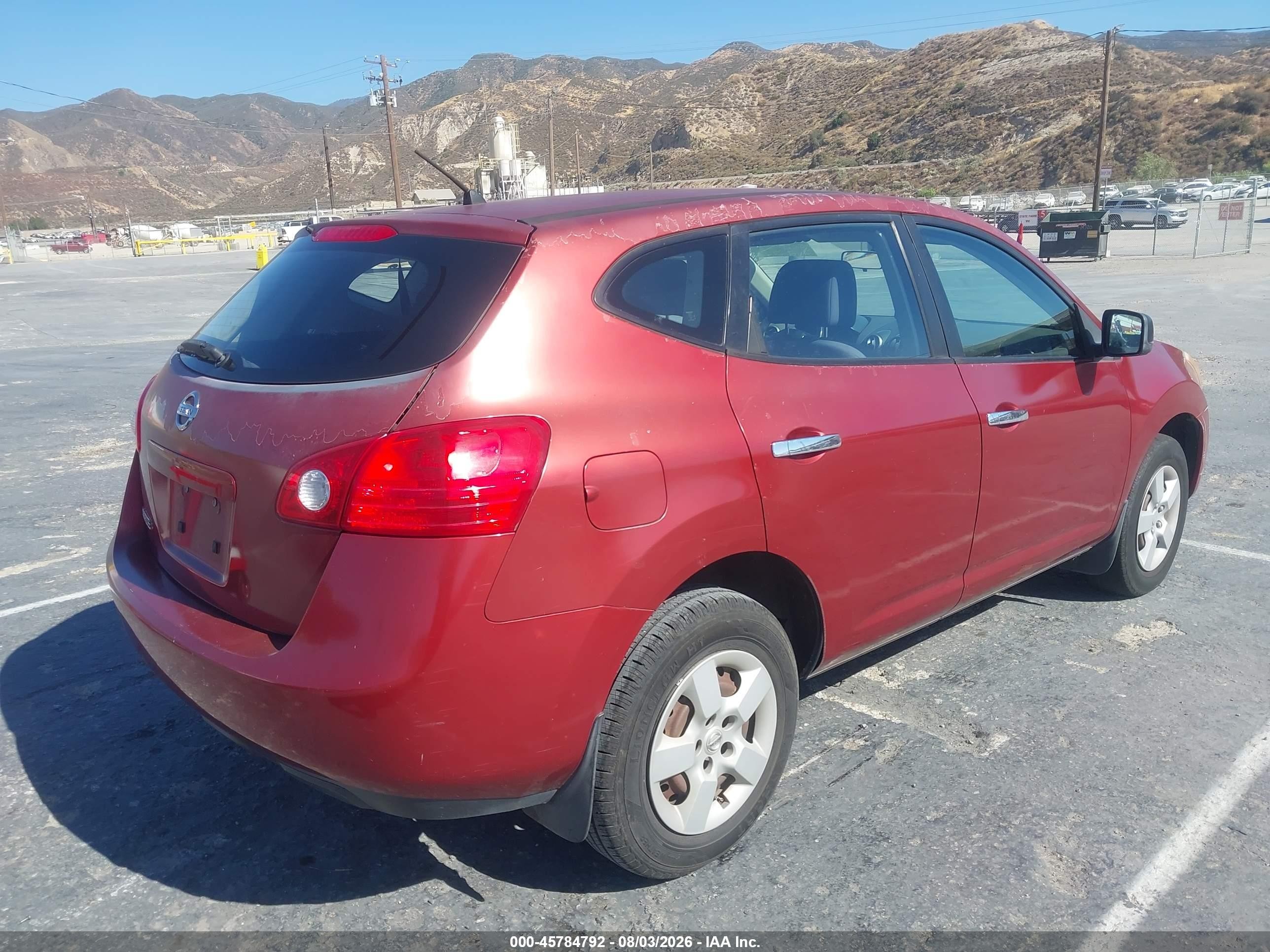 2010 Nissan Rogue S Red vin: JN8AS5MTXAW001272