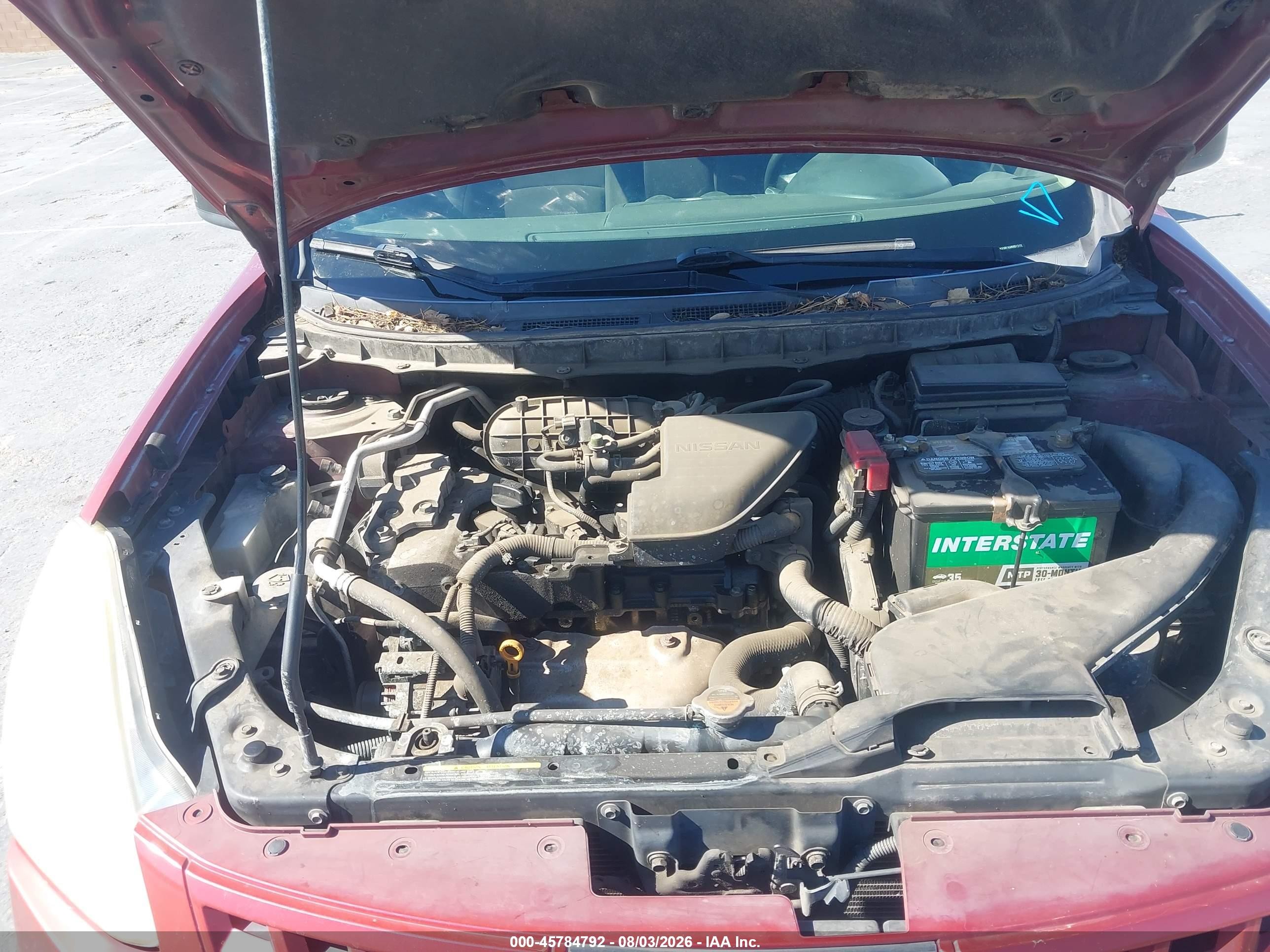 2010 Nissan Rogue S Red vin: JN8AS5MTXAW001272