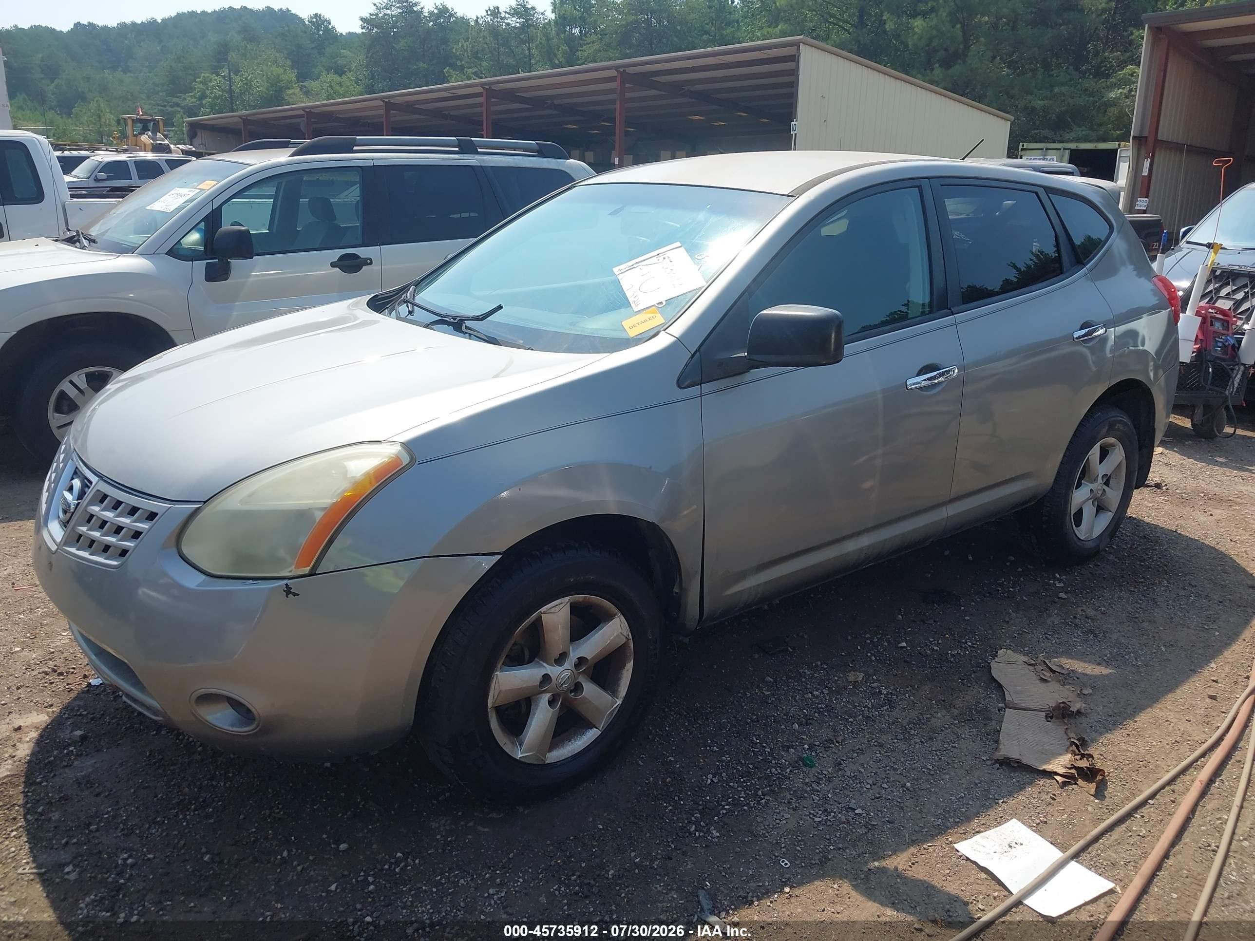 2010 Nissan Rogue S Gray vin: JN8AS5MTXAW003829