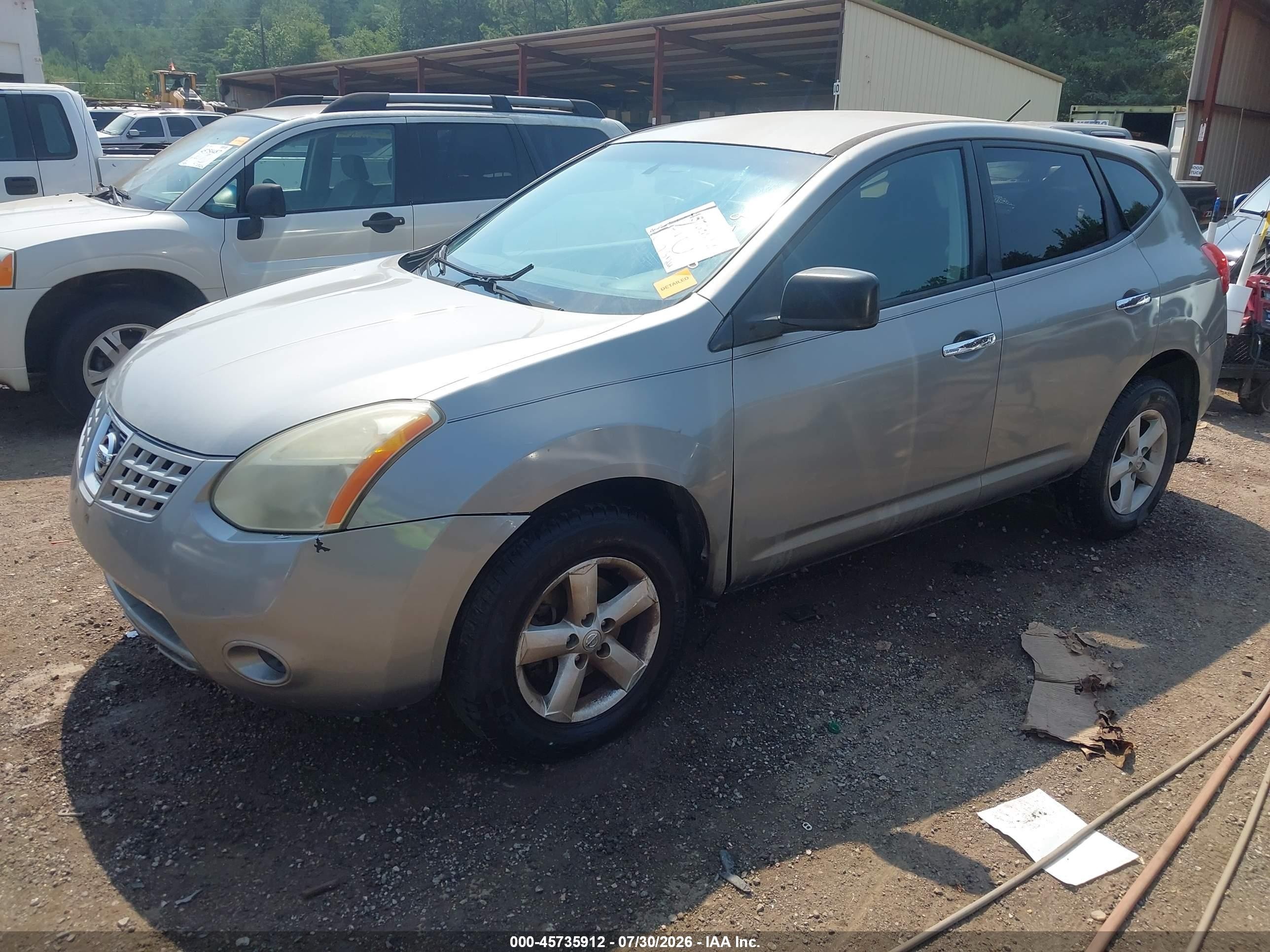 2010 Nissan Rogue S Gray vin: JN8AS5MTXAW003829