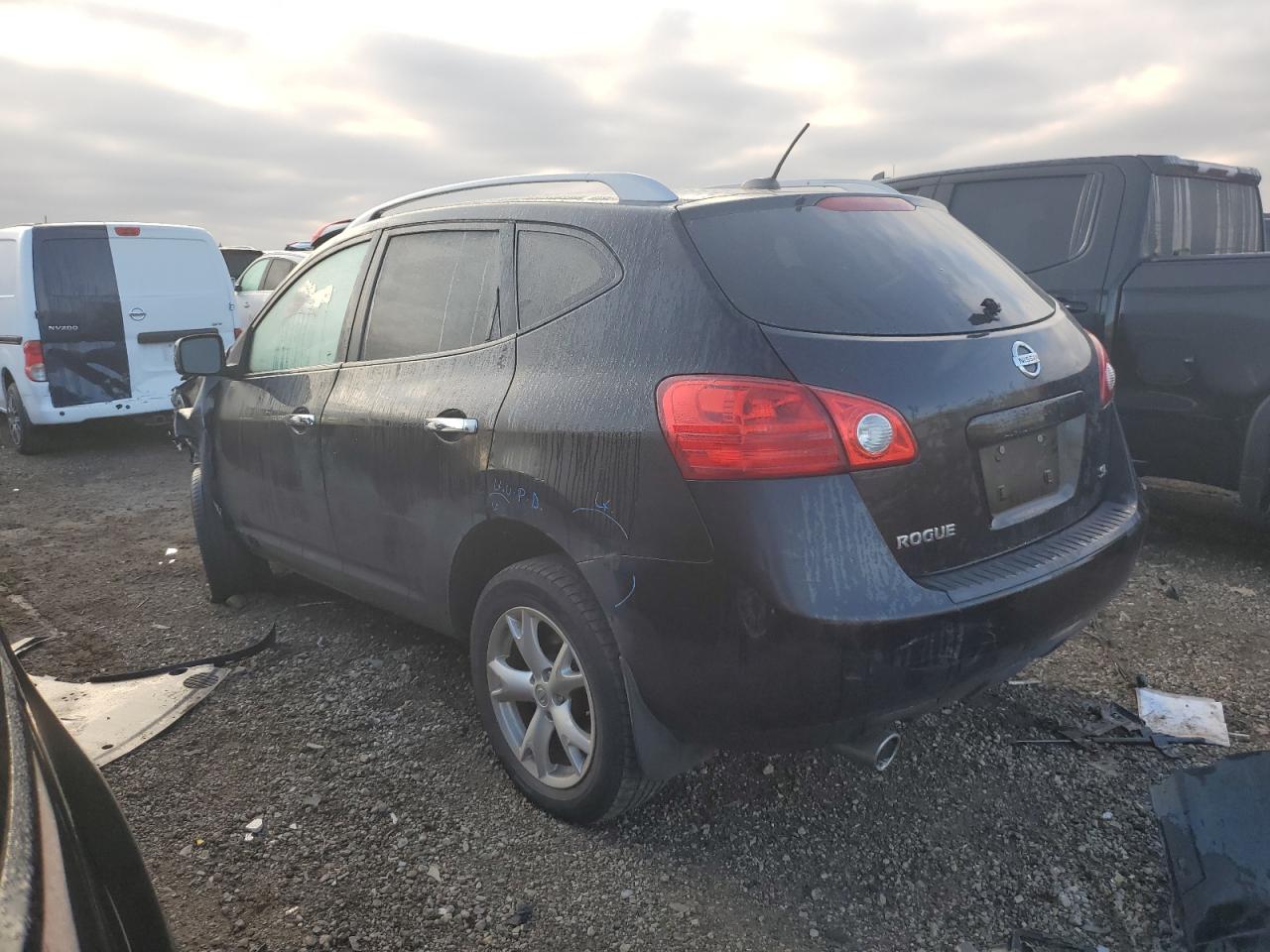 2010 Nissan Rogue S Black vin: JN8AS5MTXAW005113