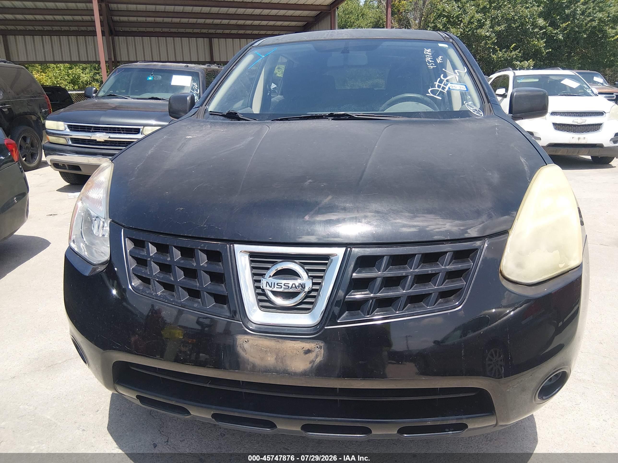 2010 Nissan Rogue S Black vin: JN8AS5MTXAW023899