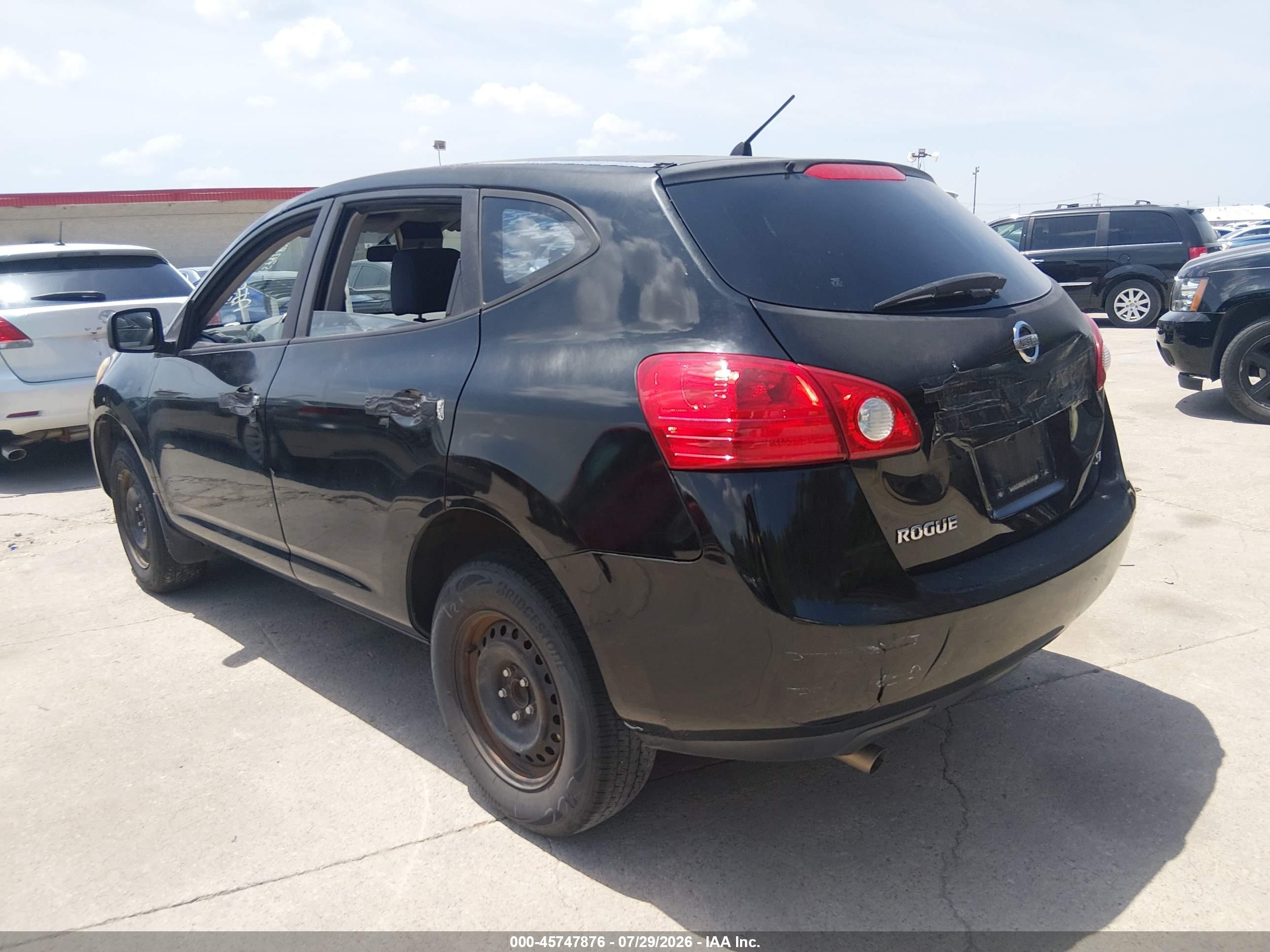 2010 Nissan Rogue S Black vin: JN8AS5MTXAW023899