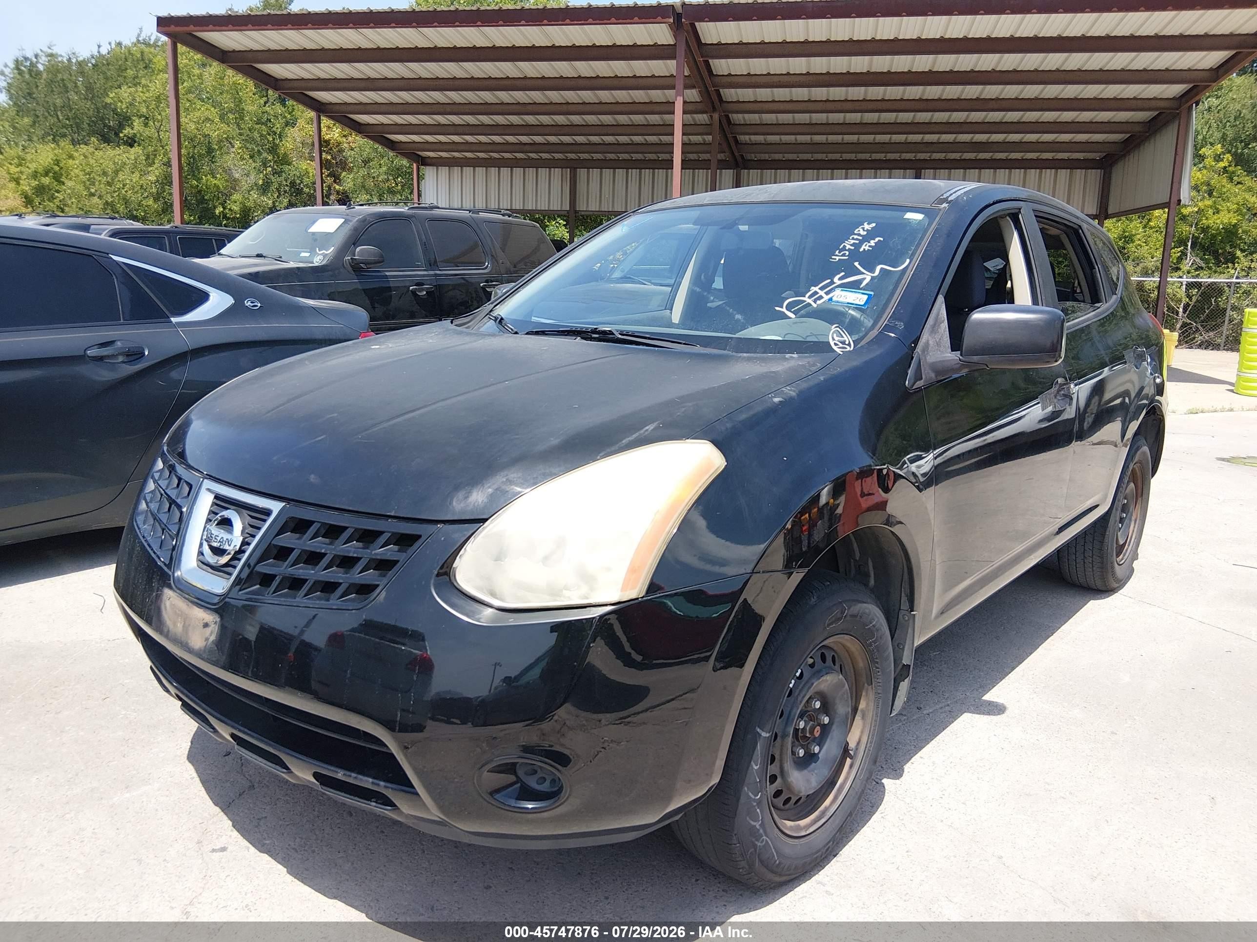 2010 Nissan Rogue S Black vin: JN8AS5MTXAW023899